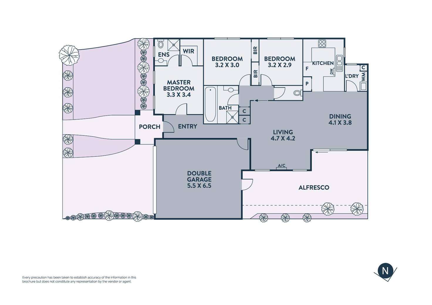 Floorplan of Homely unit listing, 1/5 Railway Avenue, Beaconsfield VIC 3807