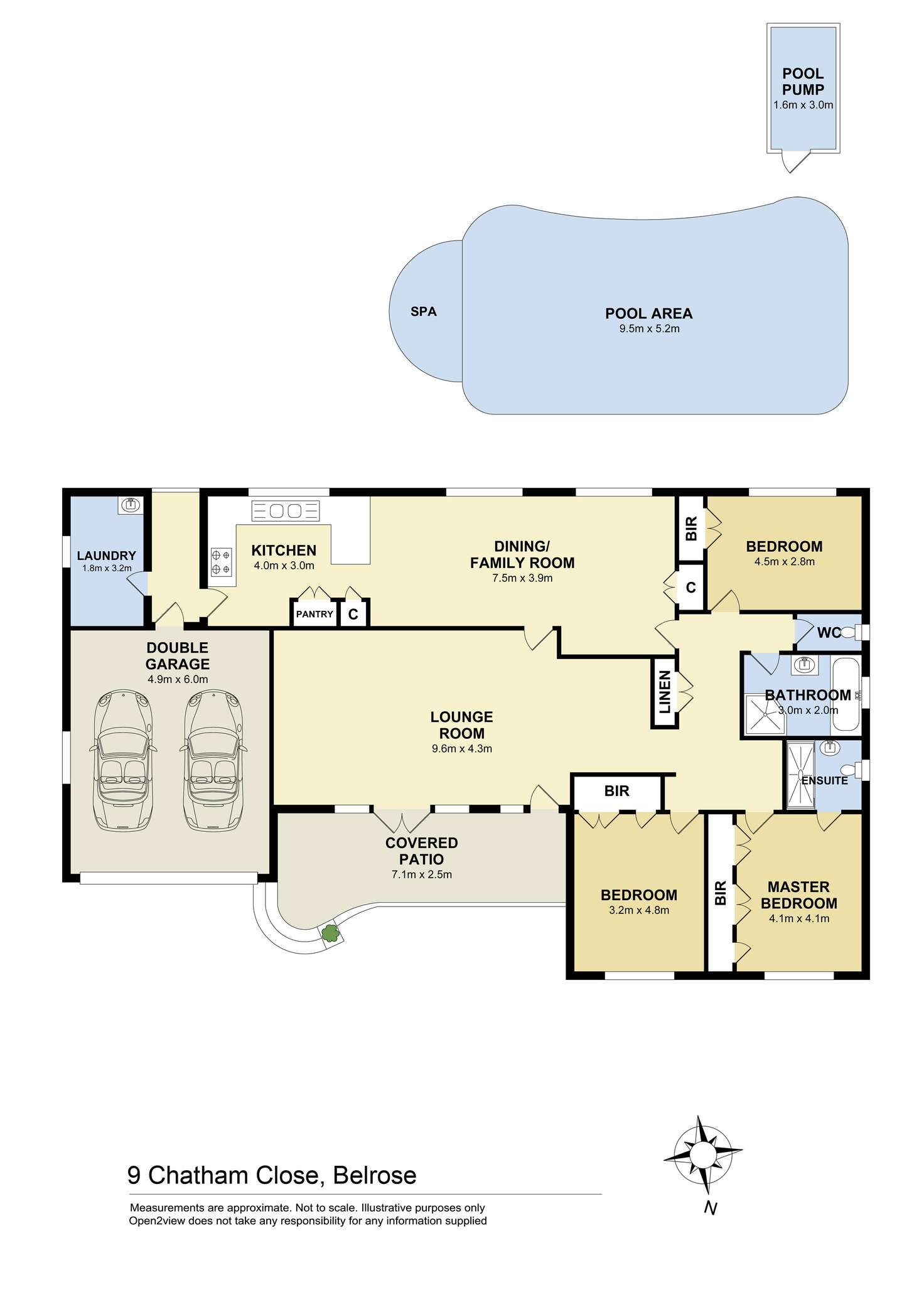 Floorplan of Homely house listing, 9 Chatham Close, Belrose NSW 2085