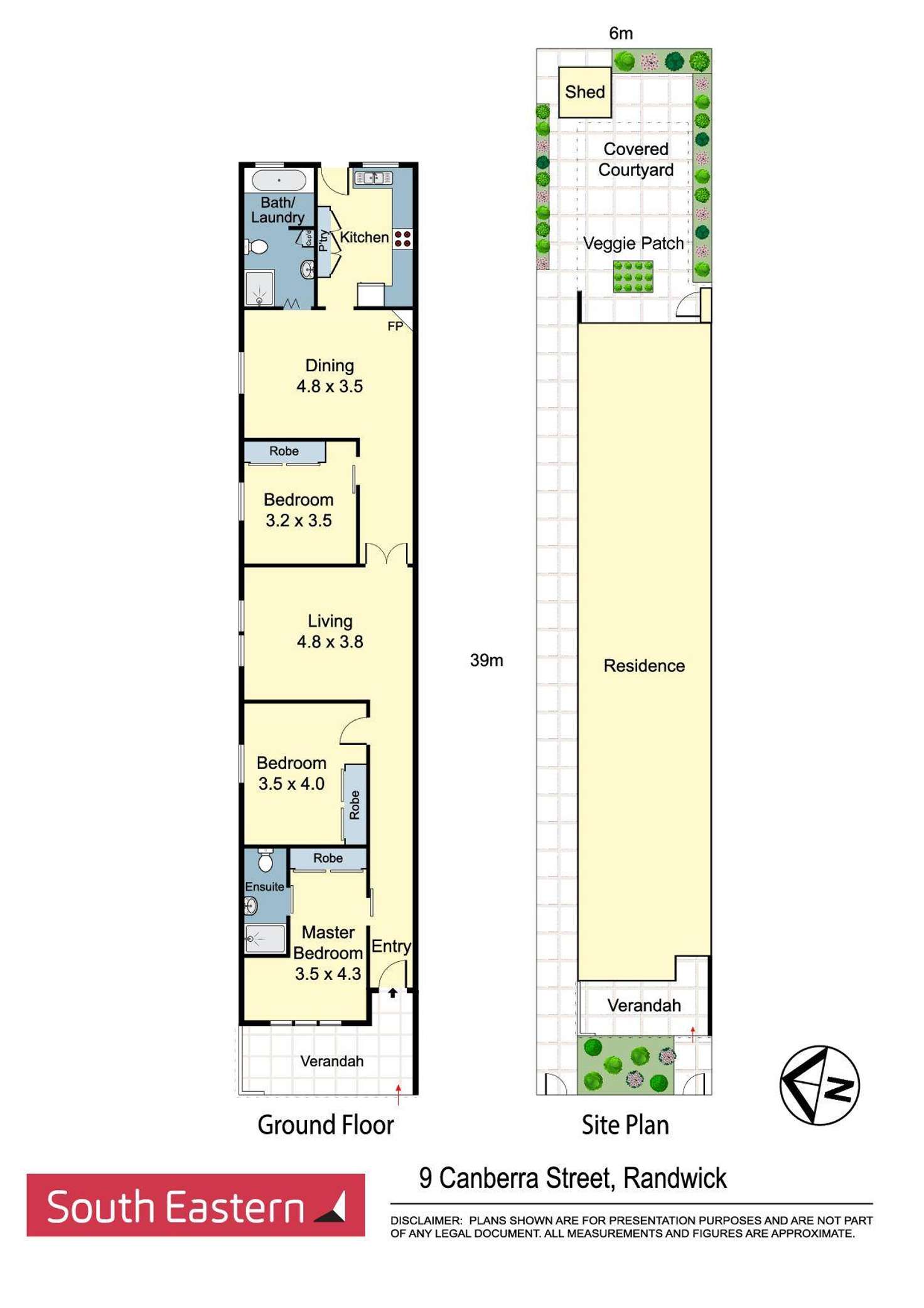 Floorplan of Homely semiDetached listing, 9 Canberra Street, Randwick NSW 2031