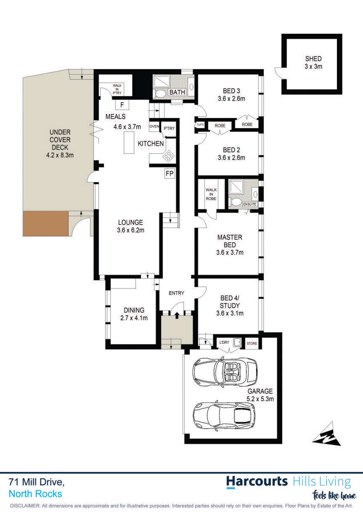 Floorplan of Homely house listing, 71 Mill Drive, North Rocks NSW 2151