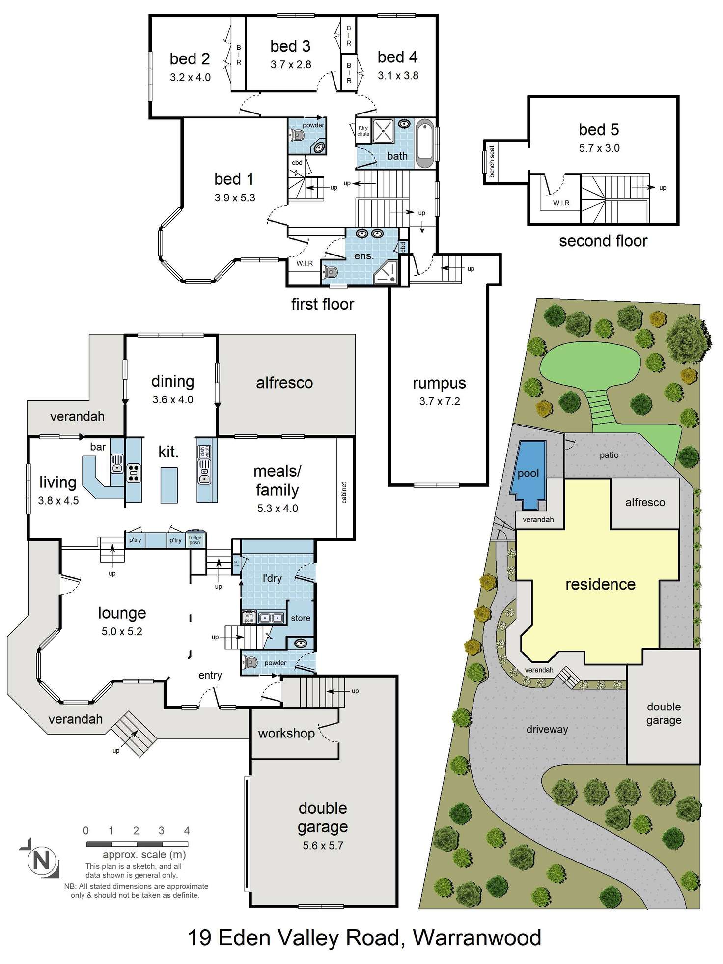 Floorplan of Homely house listing, 19 Eden Valley Road, Warranwood VIC 3134