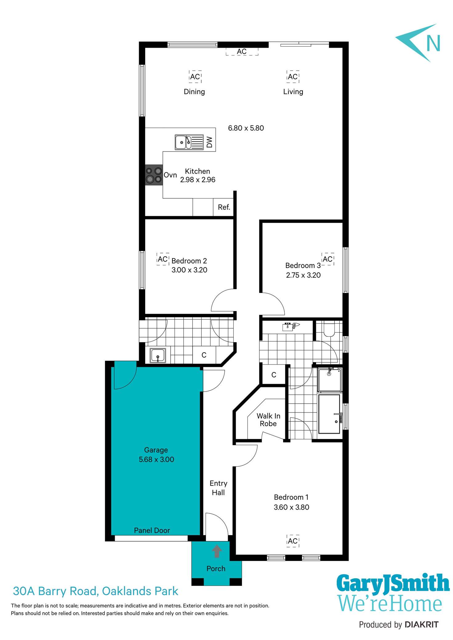 Floorplan of Homely villa listing, 30A Barry Road, Oaklands Park SA 5046