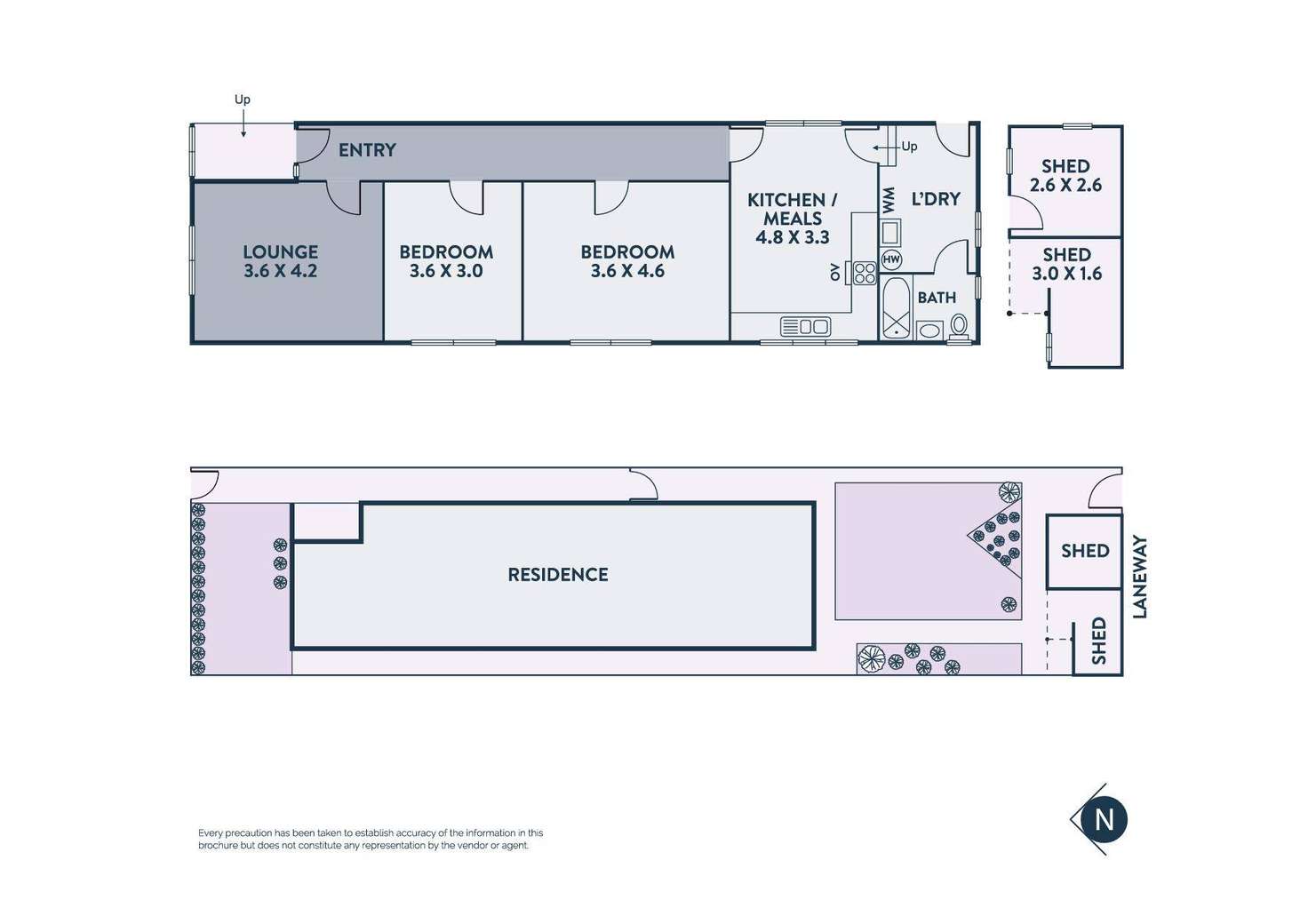 Floorplan of Homely house listing, 43 Emmaline Street, Northcote VIC 3070