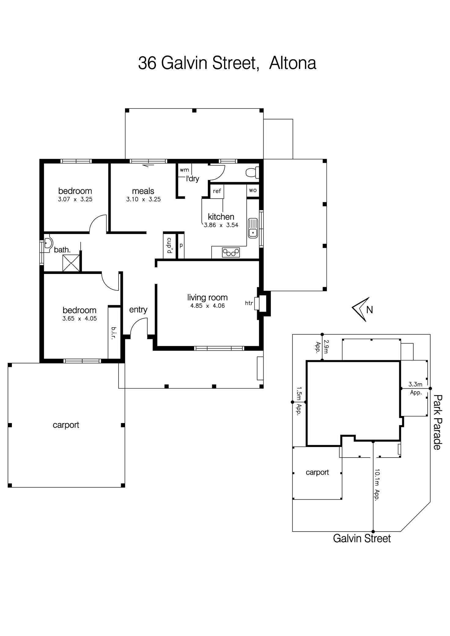 Floorplan of Homely house listing, 36 Galvin Street, Altona VIC 3018