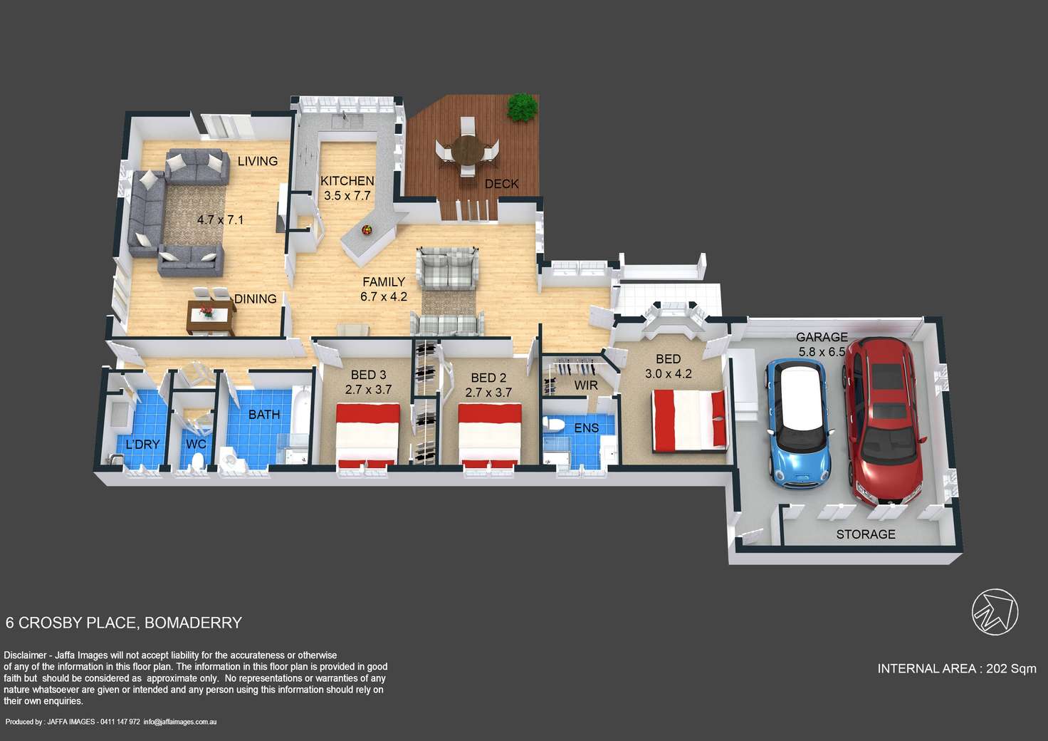 Floorplan of Homely house listing, 6 Crosby Place, Bomaderry NSW 2541