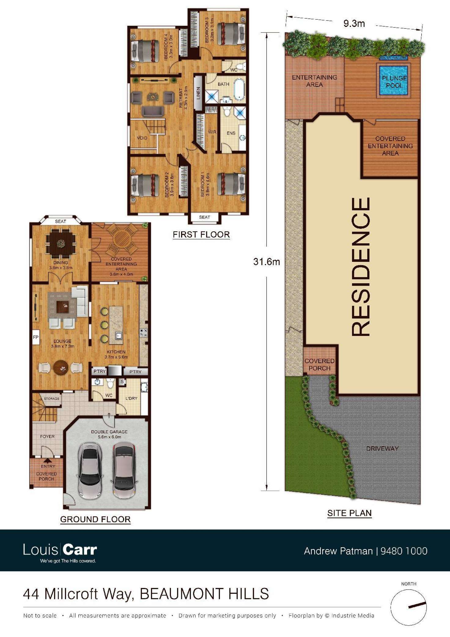 Floorplan of Homely house listing, 44 Millcroft Way, Beaumont Hills NSW 2155