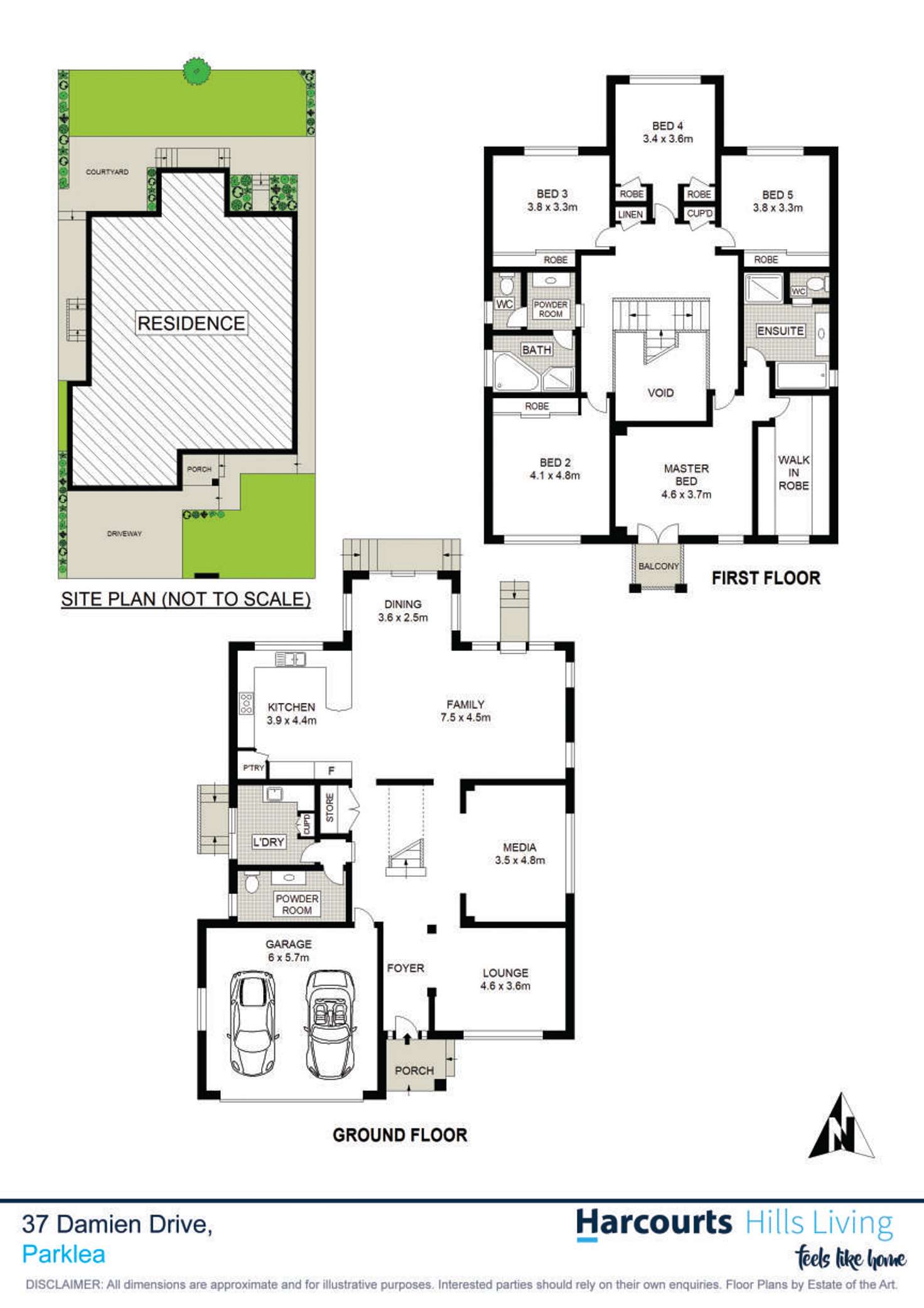 Floorplan of Homely house listing, 37 Damien Drive, Parklea NSW 2768