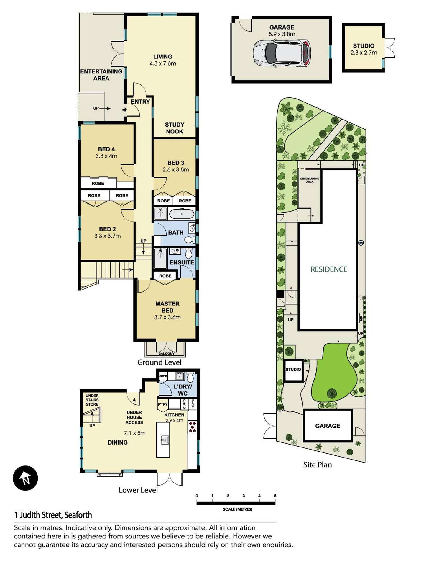 Floorplan of Homely house listing, 1 Judith Street, Seaforth NSW 2092