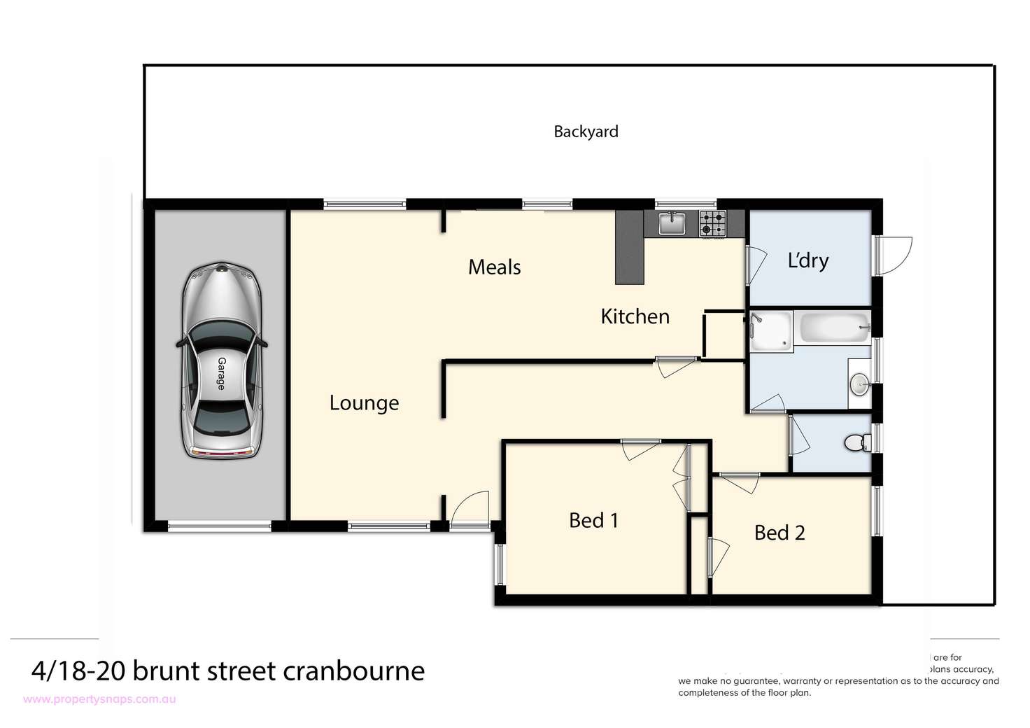 Floorplan of Homely unit listing, 4/18-20 Brunt Street, Cranbourne VIC 3977