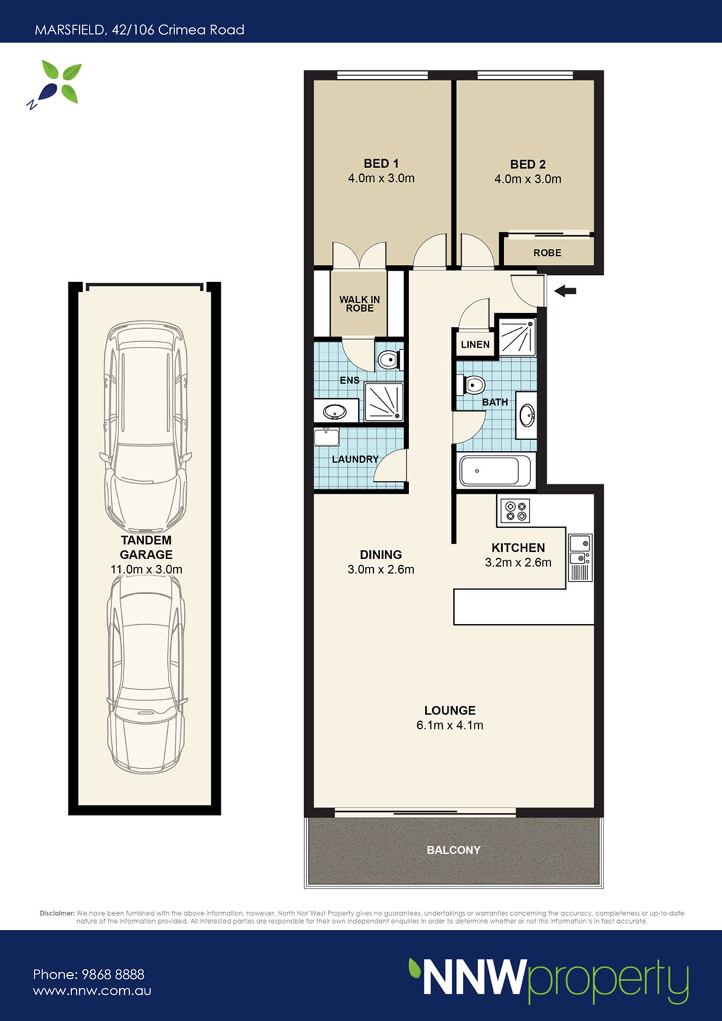Floorplan of Homely unit listing, 42/106 Crimea Road, Marsfield NSW 2122