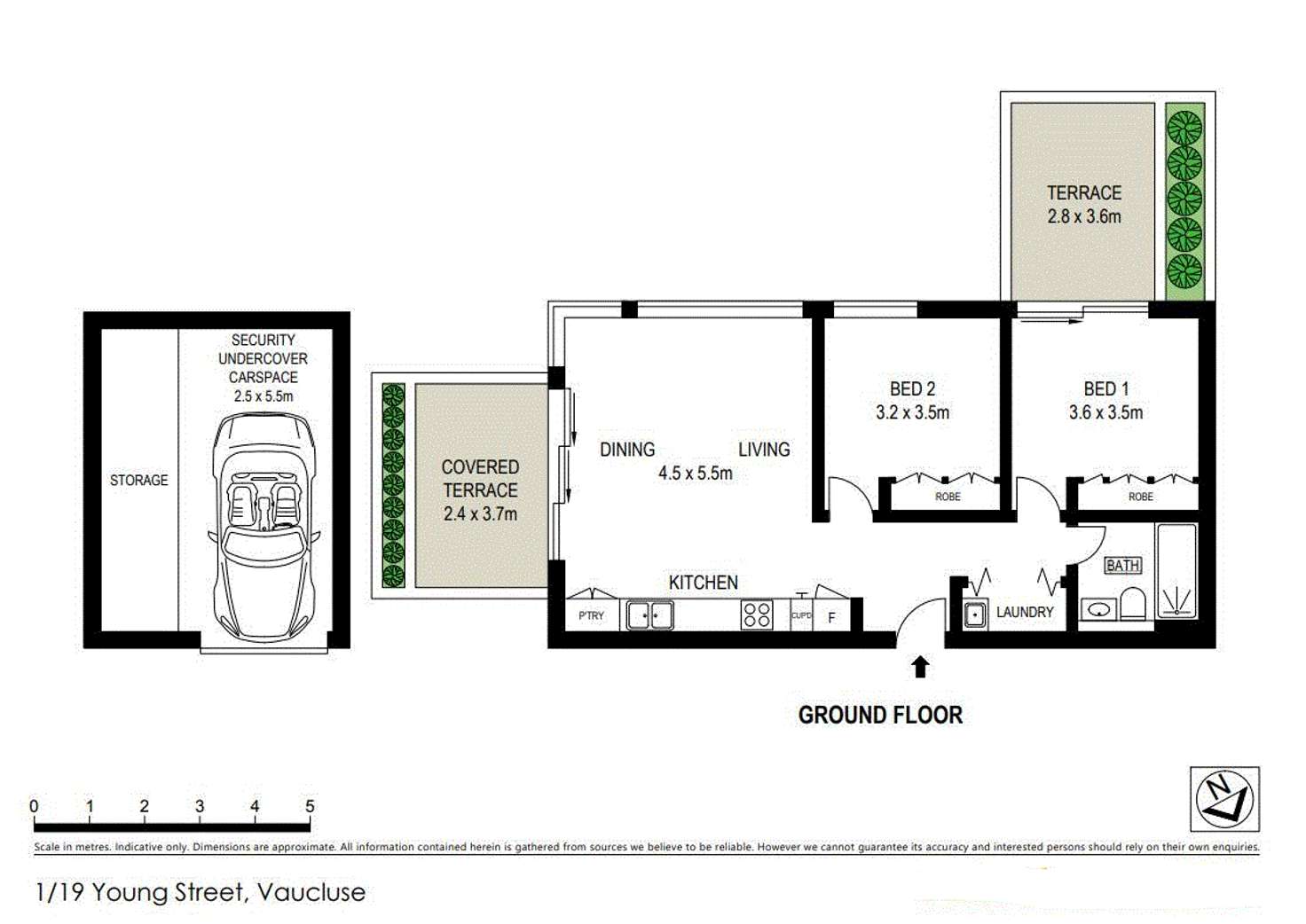Floorplan of Homely apartment listing, 1/19 Young Street, Vaucluse NSW 2030