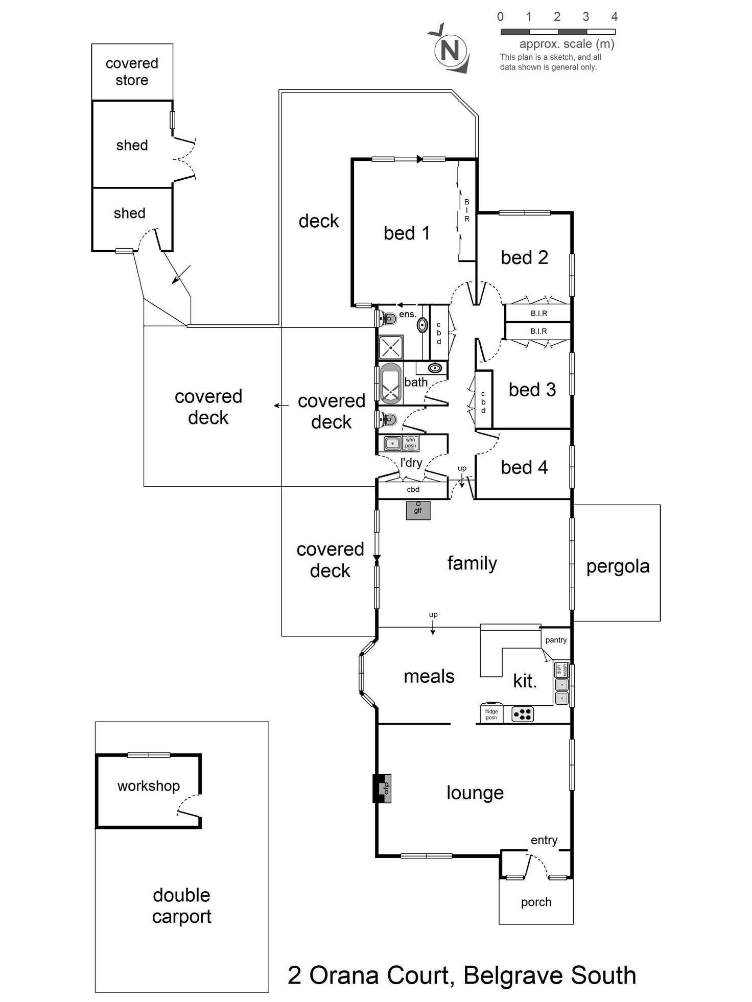 Floorplan of Homely house listing, 2 Orana Court, Belgrave South VIC 3160