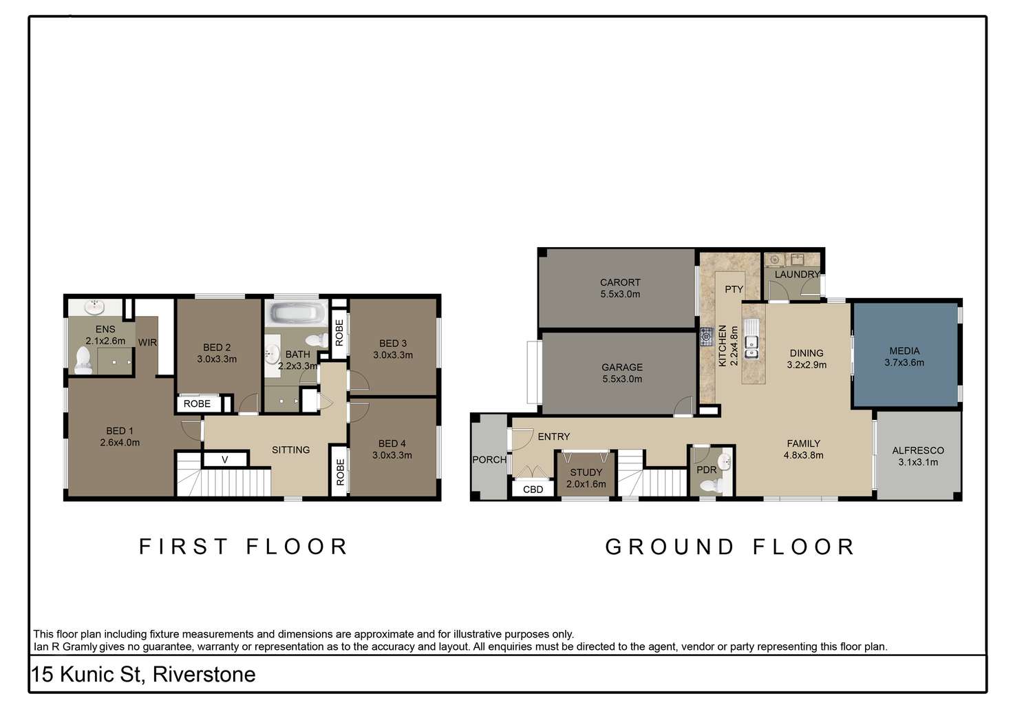 Floorplan of Homely house listing, 15 Kunic Street, Riverstone NSW 2765