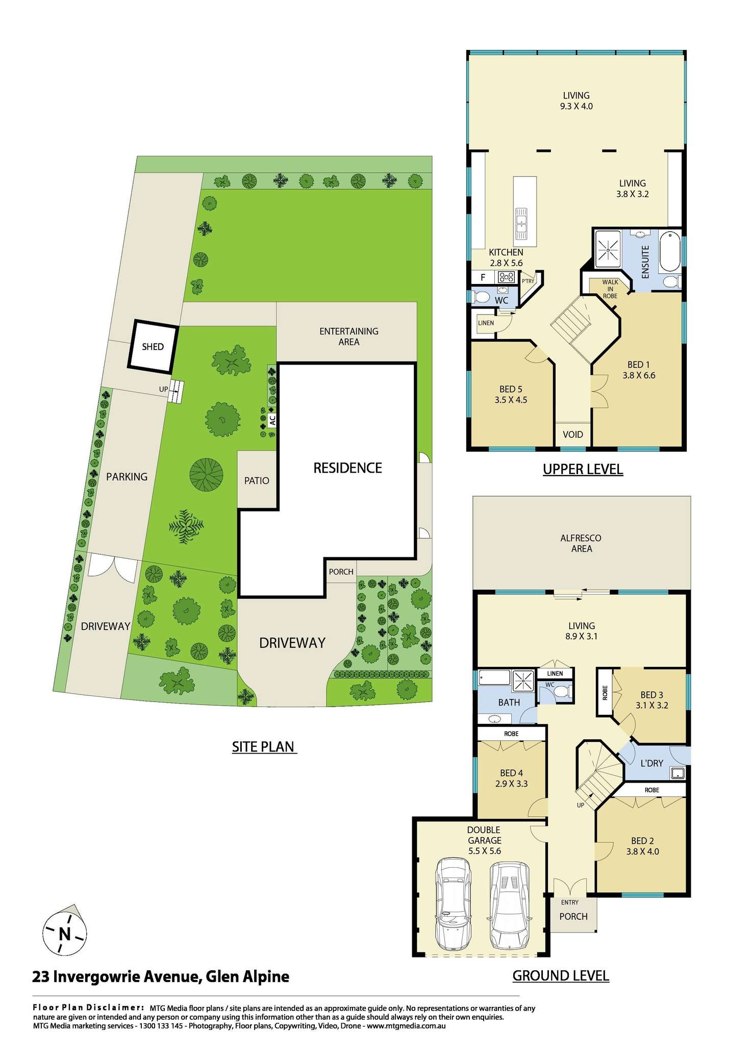Floorplan of Homely house listing, 23 Invergowrie Avenue, Glen Alpine NSW 2560
