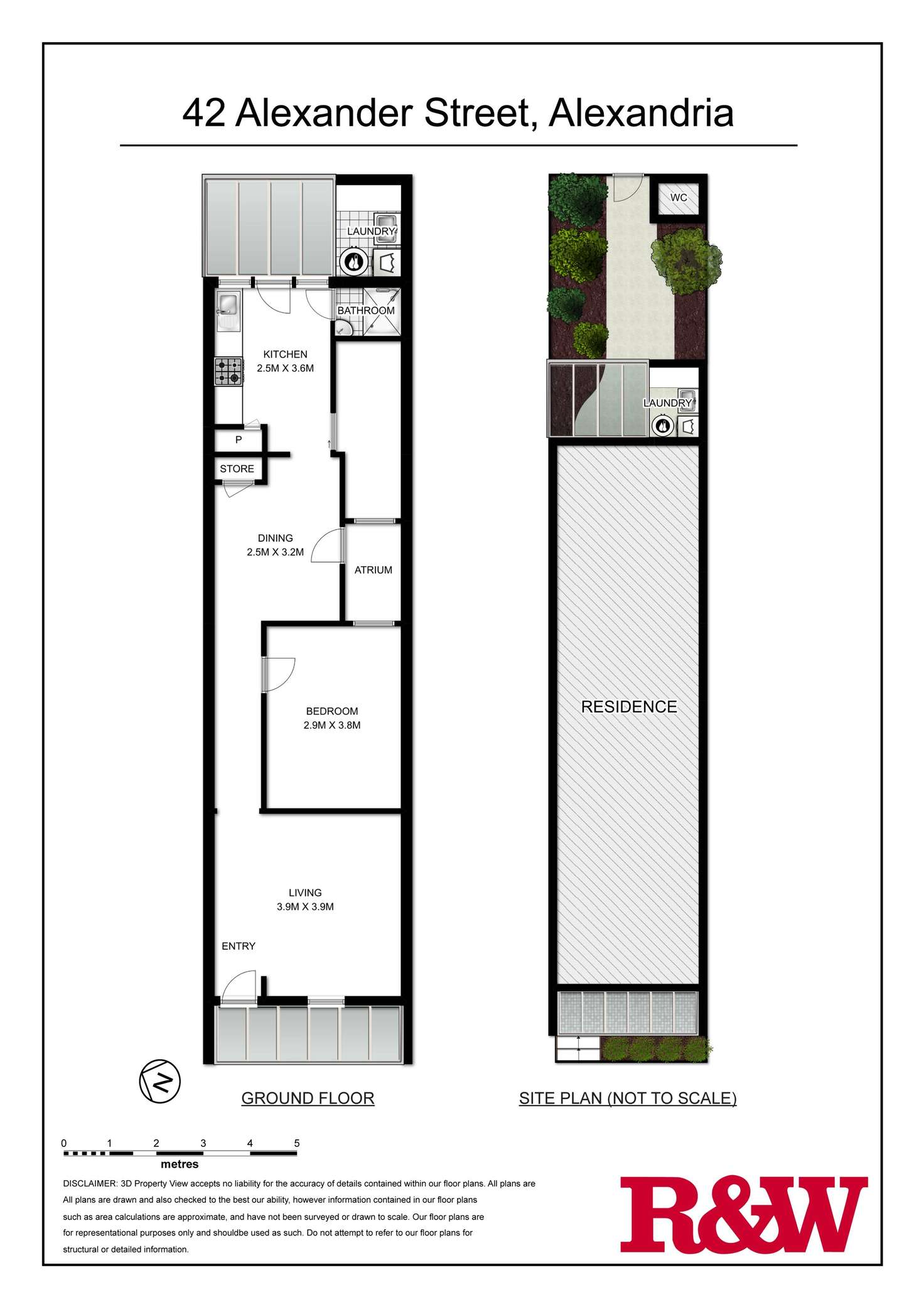 Floorplan of Homely terrace listing, 42 Alexander Street, Alexandria NSW 2015