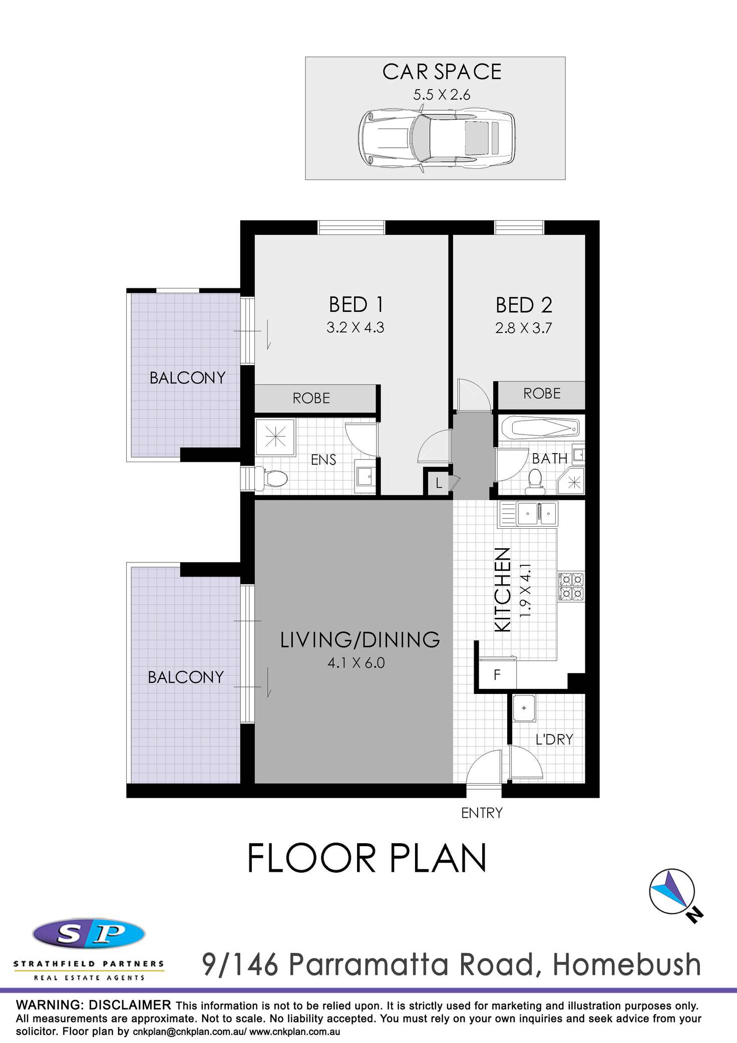 Floorplan of Homely apartment listing, 9/146 Parramatta Road, Homebush NSW 2140