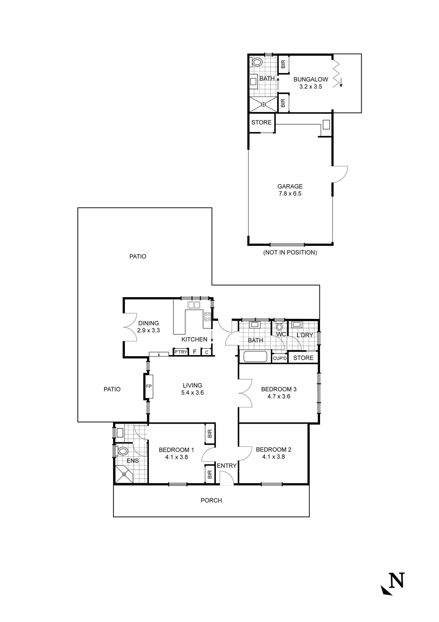 Floorplan of Homely house listing, 139 Creek Street South, Bendigo VIC 3550