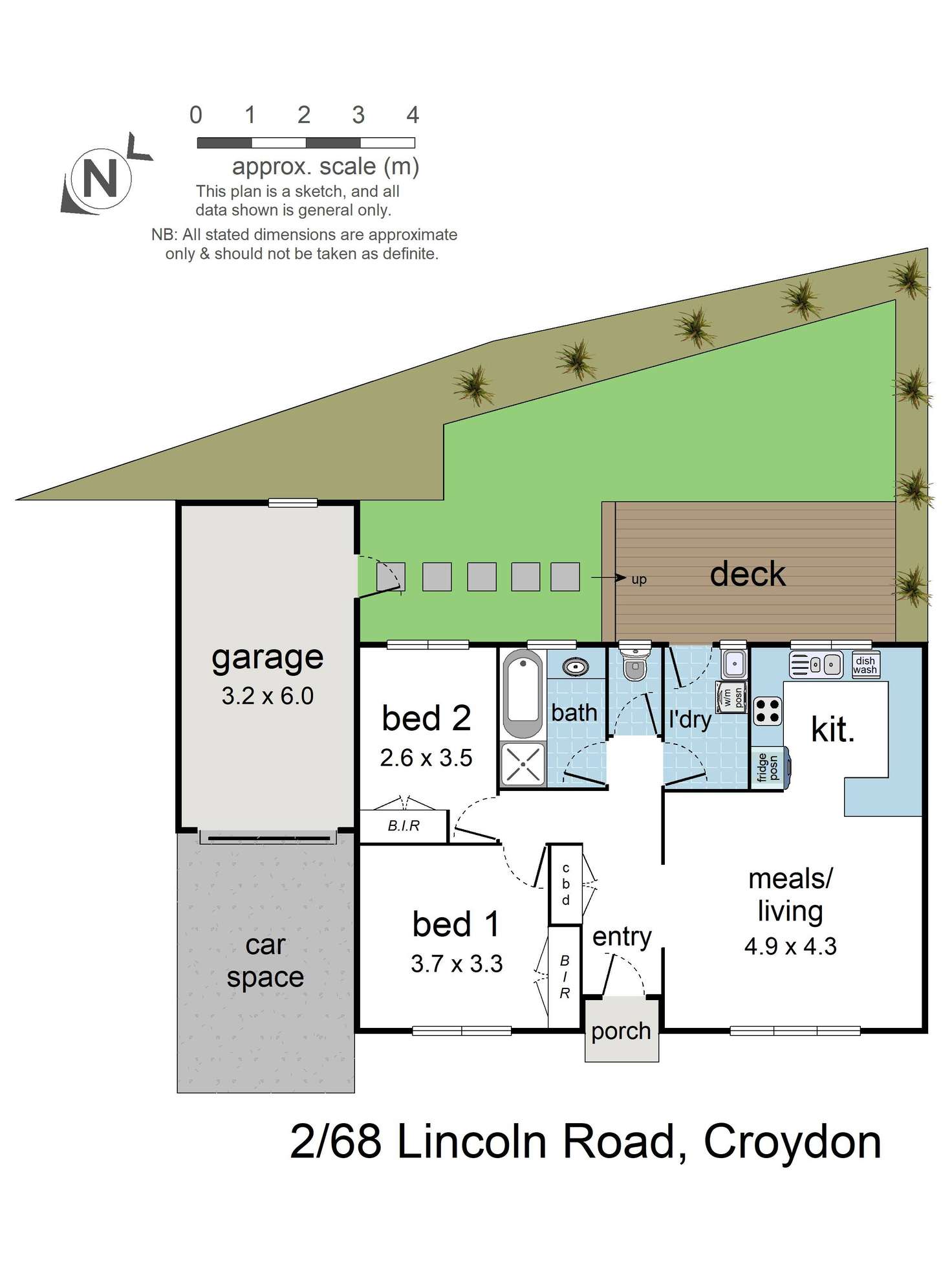 Floorplan of Homely unit listing, 2/68 Lincoln Road, Croydon VIC 3136