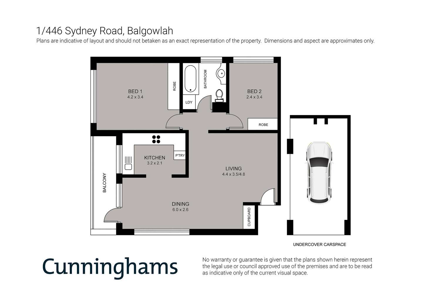 Floorplan of Homely unit listing, 1/446 Sydney Road, Balgowlah NSW 2093