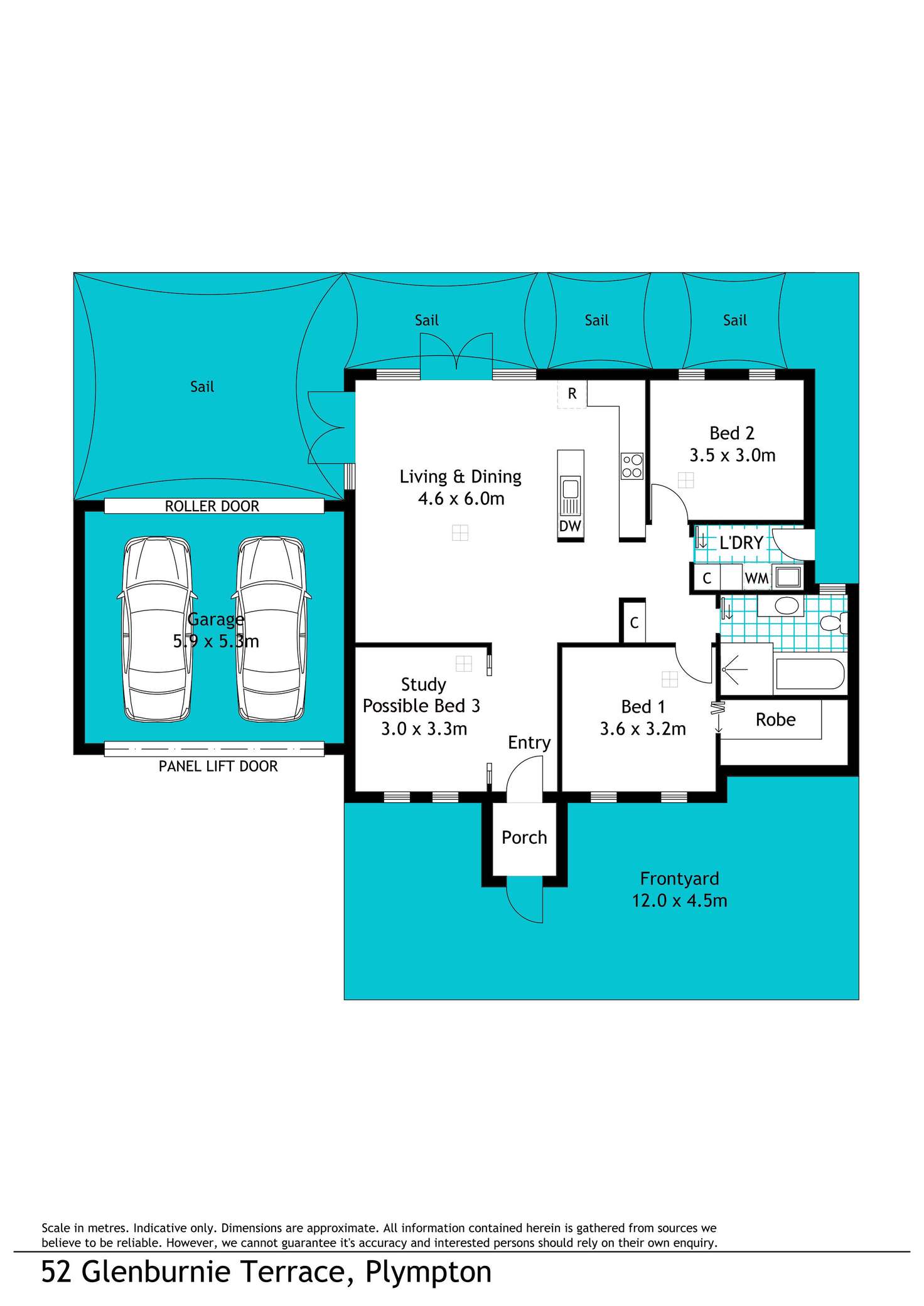 Floorplan of Homely house listing, 52 Glenburnie Terrace, Plympton SA 5038