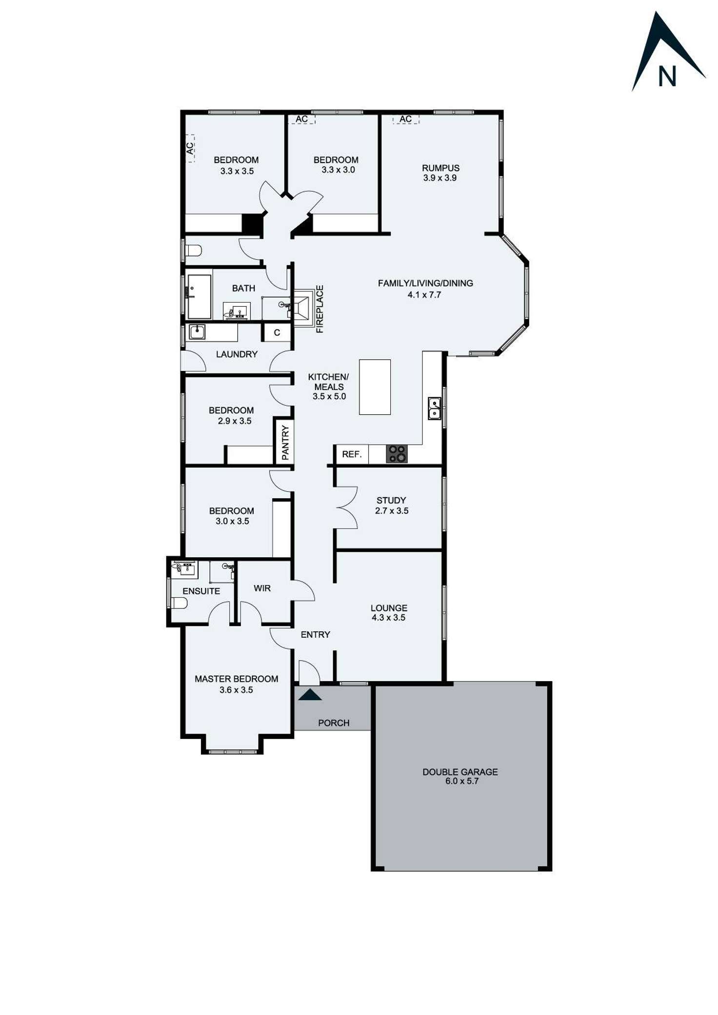 Floorplan of Homely house listing, 3 Sage Close, Hillside VIC 3037