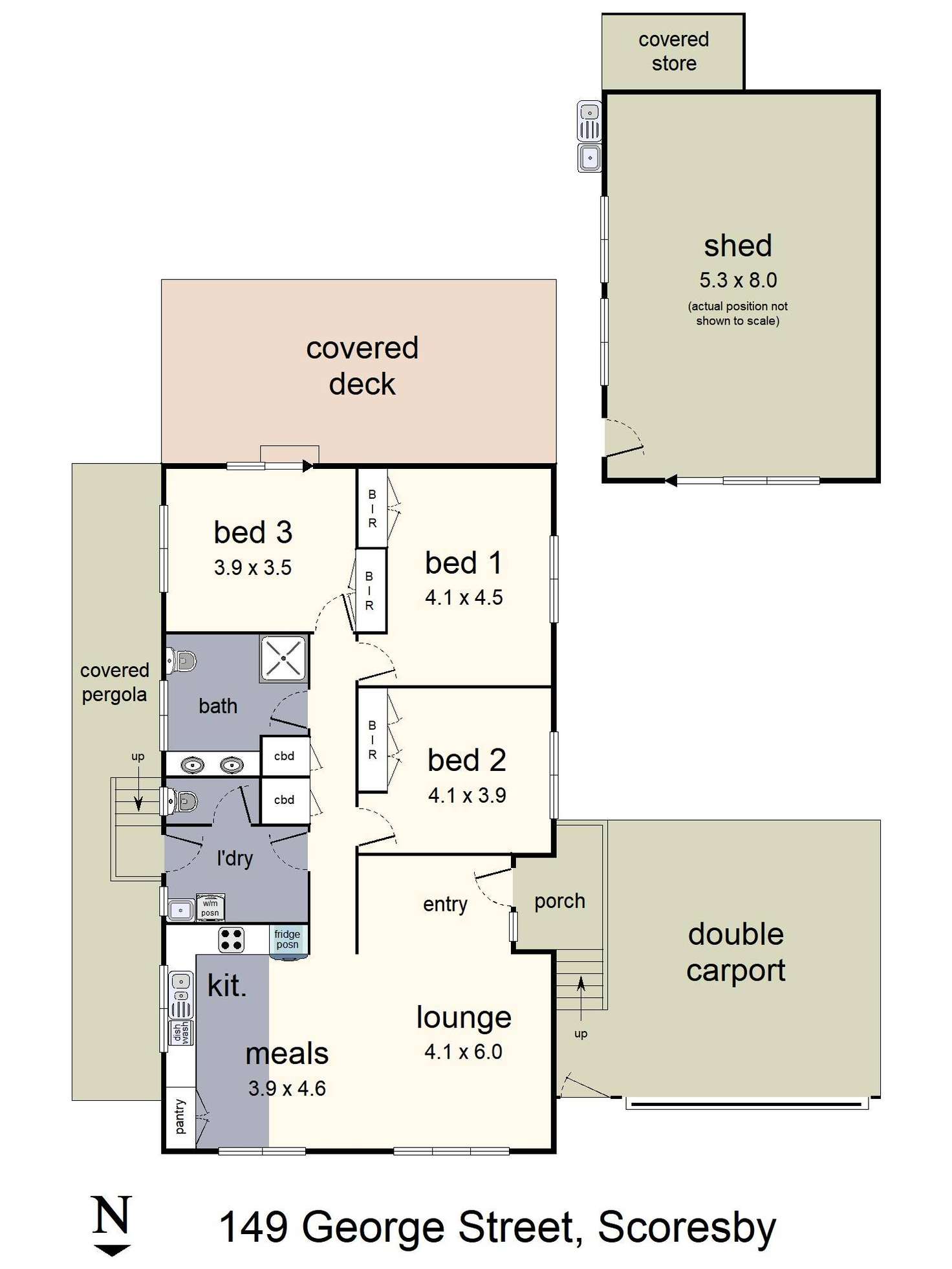 Floorplan of Homely house listing, 149 George Street, Scoresby VIC 3179