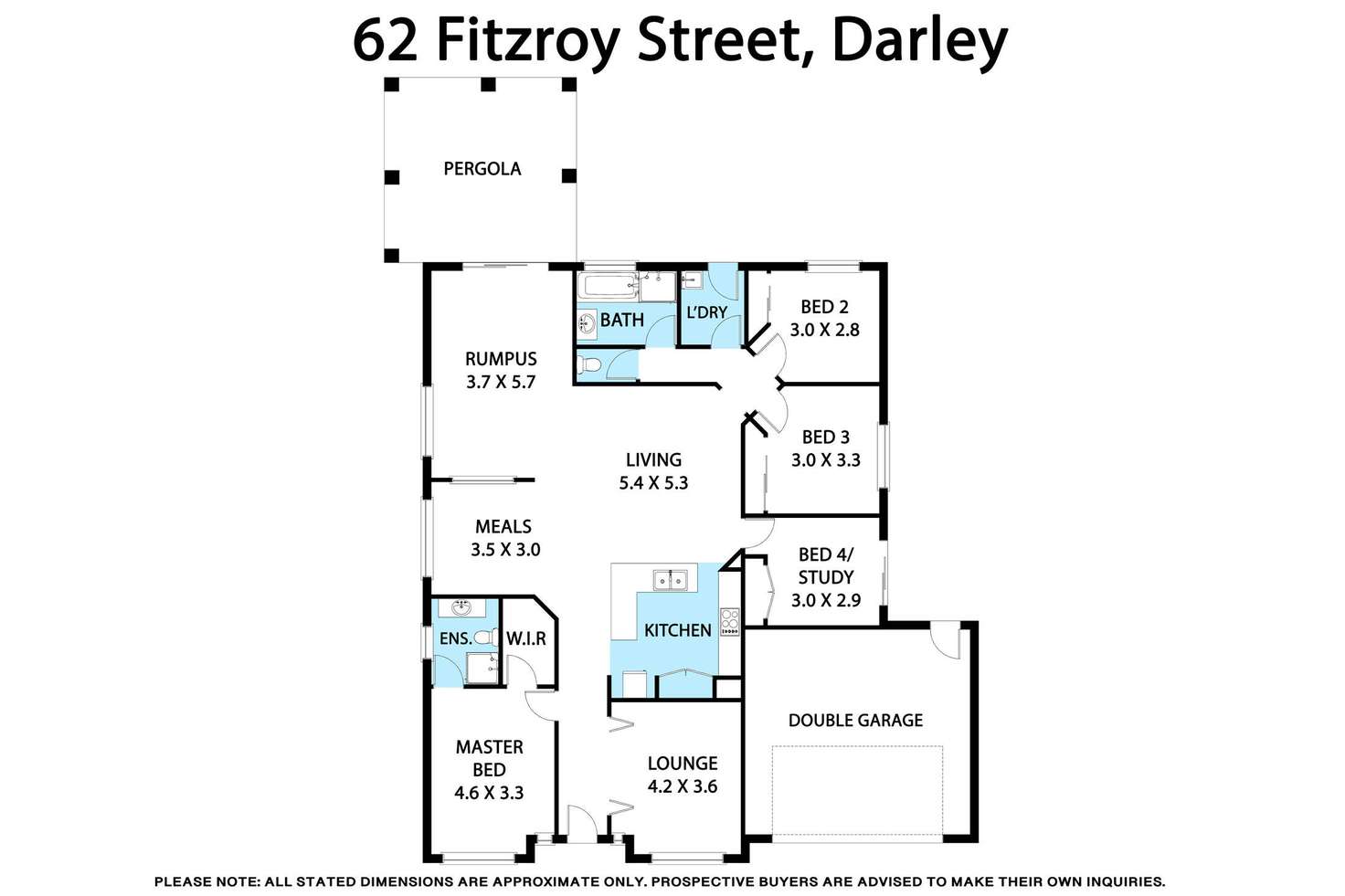 Floorplan of Homely house listing, 62 Fitzroy Street, Bacchus Marsh VIC 3340