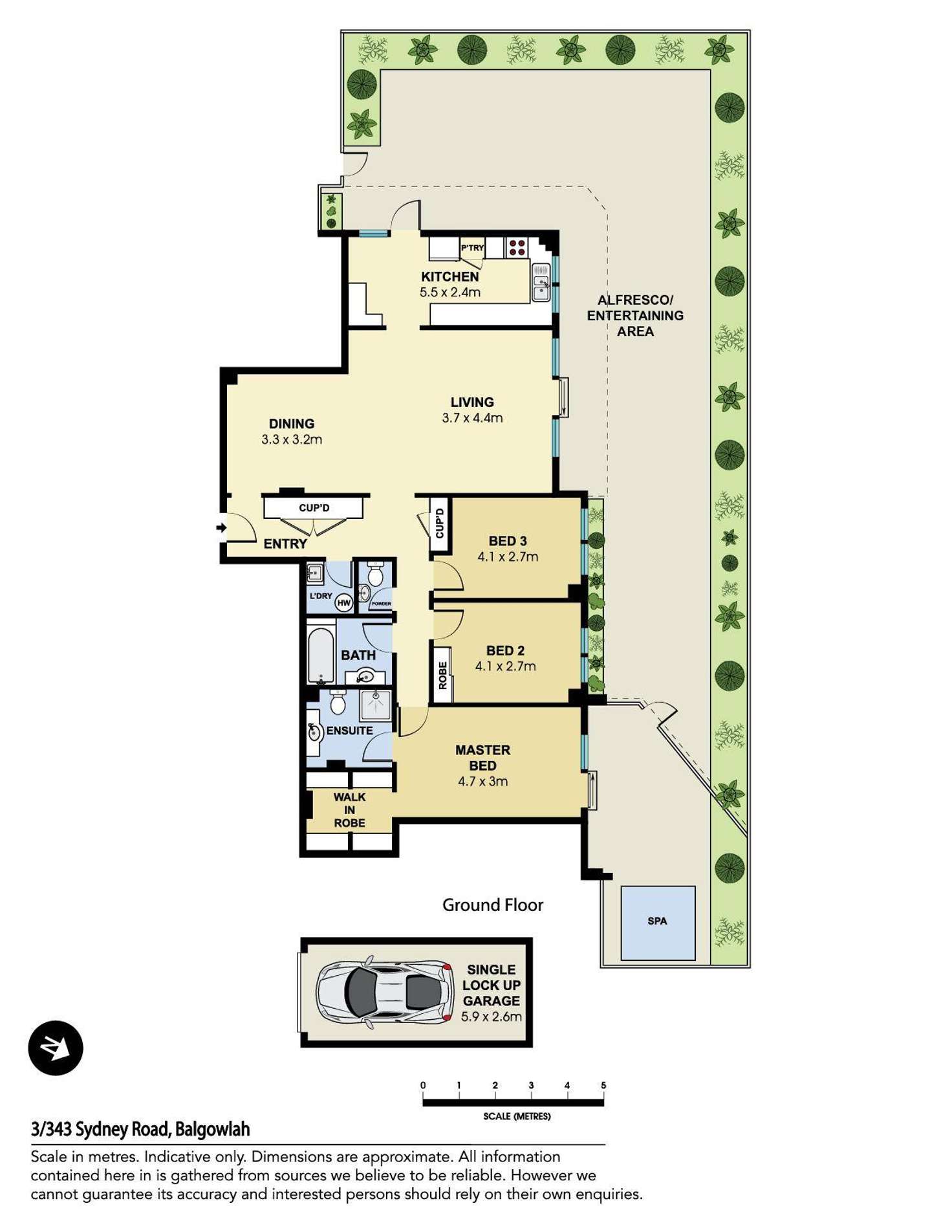 Floorplan of Homely unit listing, 3/343-345 Sydney Road, Balgowlah NSW 2093