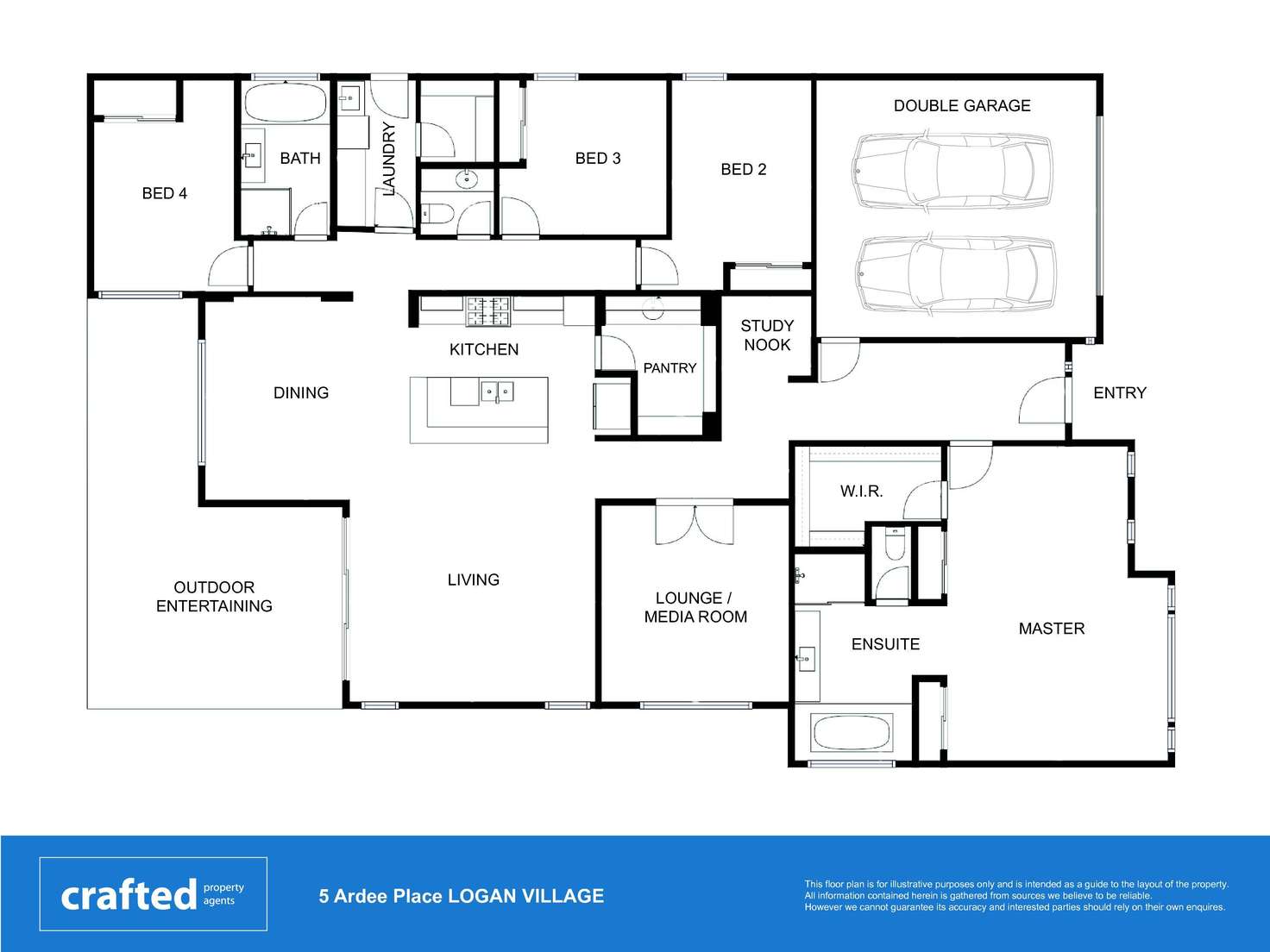 Floorplan of Homely house listing, 5 Ardee Place, Logan Village QLD 4207