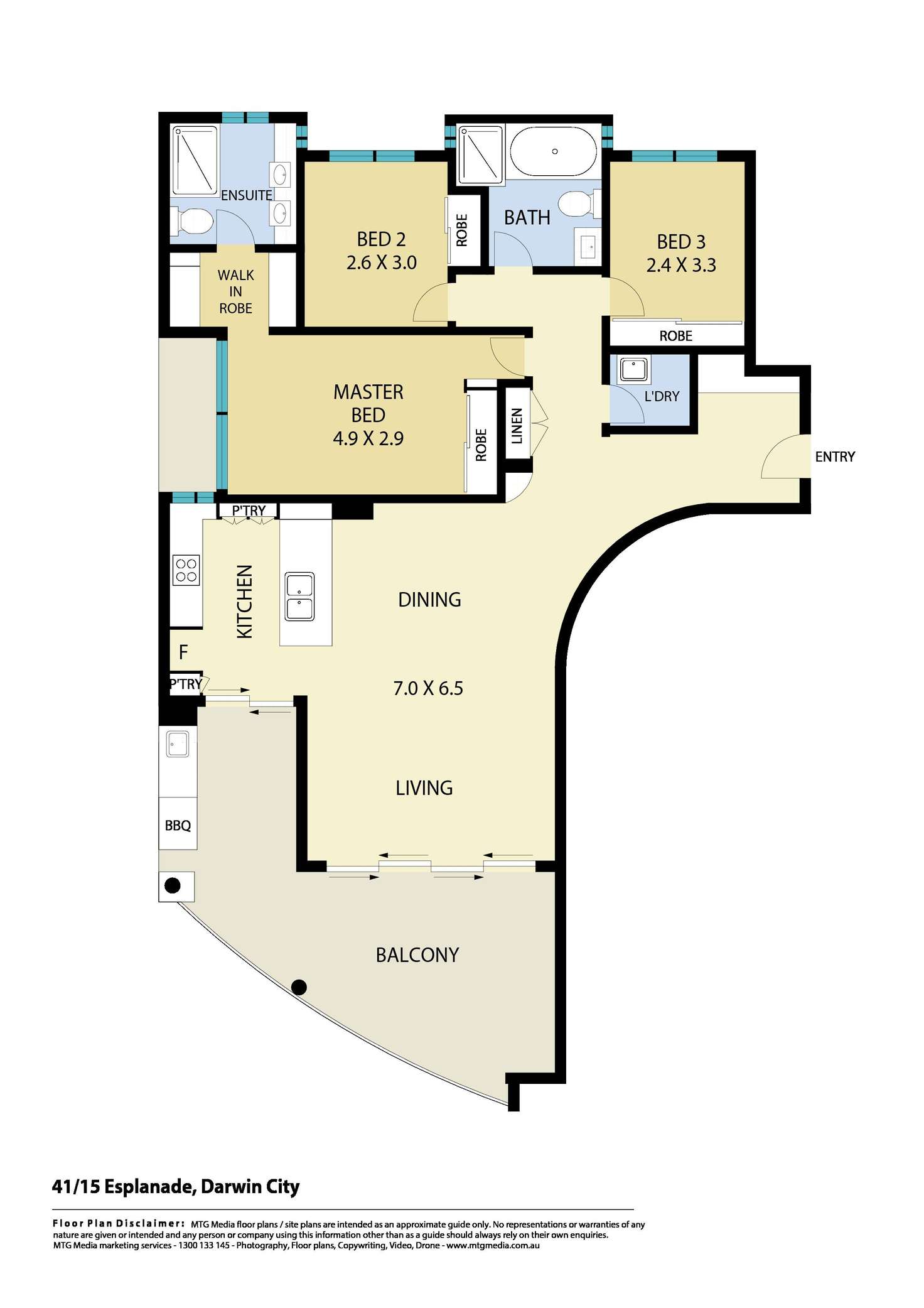 Floorplan of Homely apartment listing, 41/15 Esplanade, Darwin City NT 800