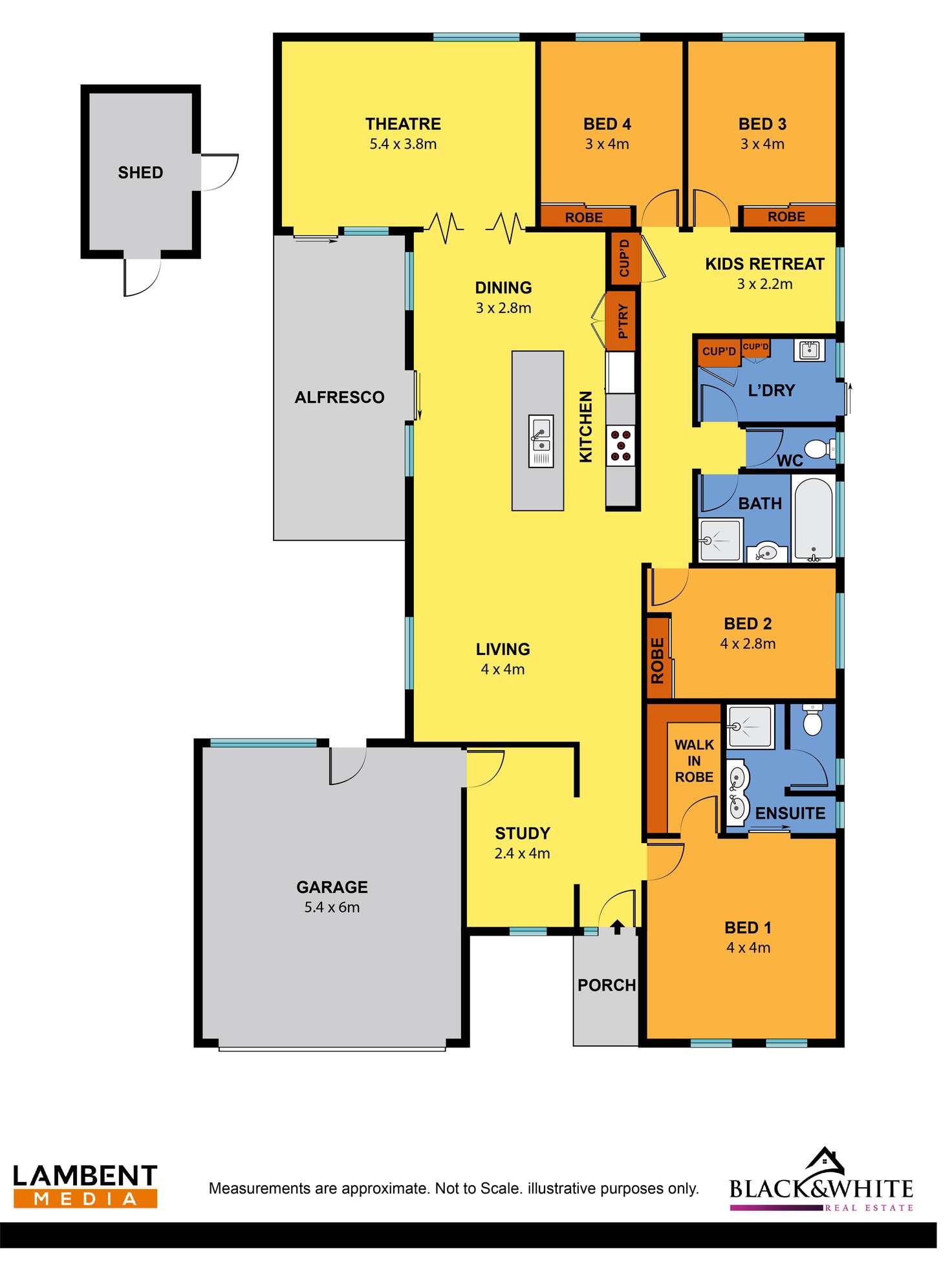 Floorplan of Homely house listing, 45 Aldridge Road, Wyndham Vale VIC 3024