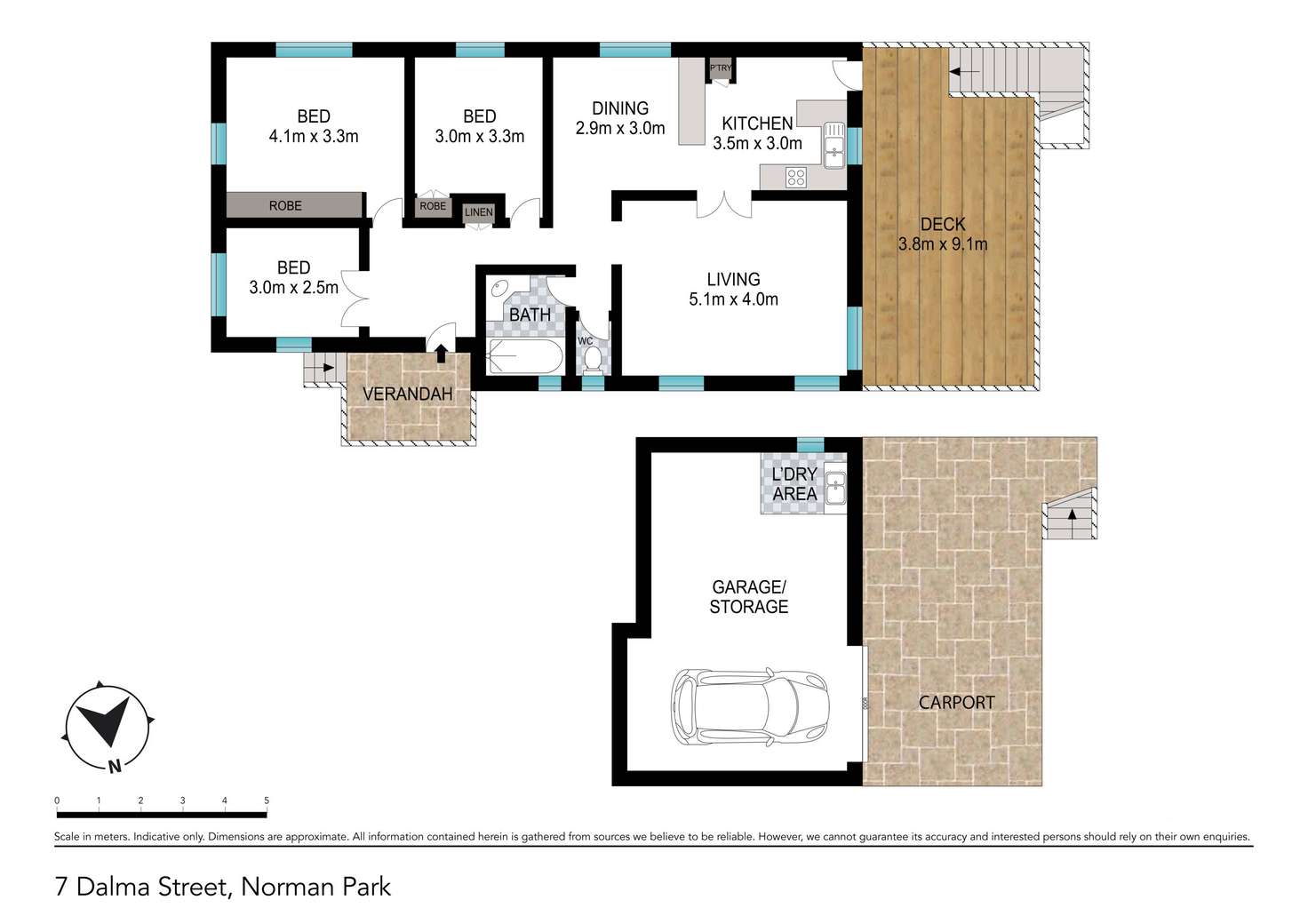 Floorplan of Homely house listing, 7 Dalma Street, Norman Park QLD 4170