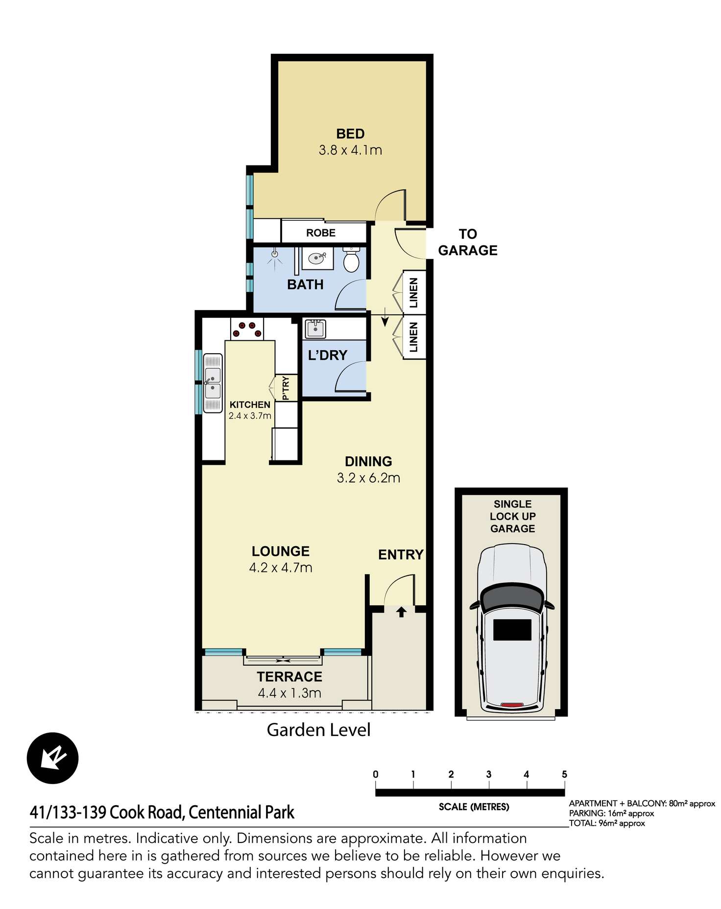 Floorplan of Homely apartment listing, 41/133 Cook Road, Centennial Park NSW 2021