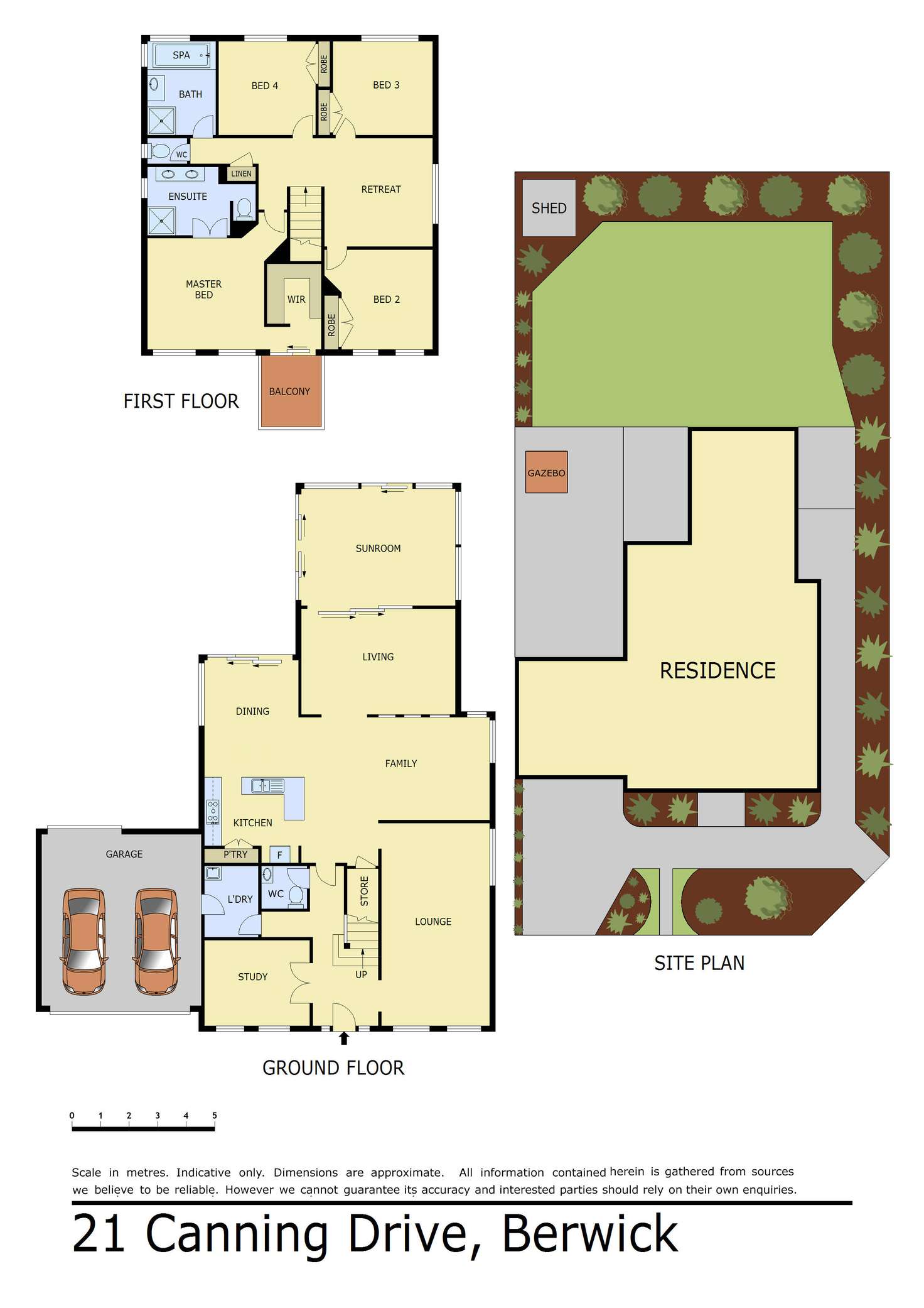 Floorplan of Homely house listing, 21 Canning Drive, Berwick VIC 3806