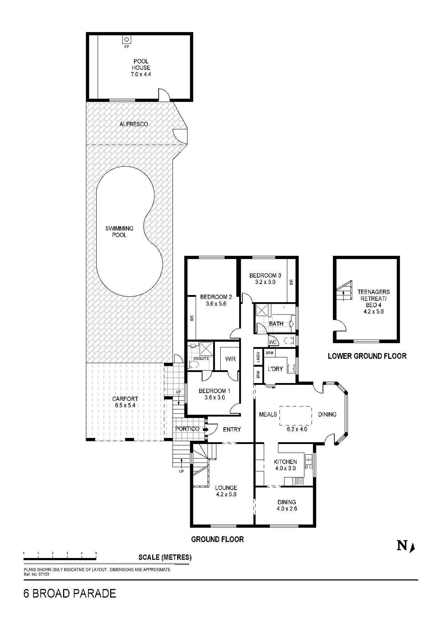 Floorplan of Homely house listing, 6 Broad Parade, Spring Gully VIC 3550