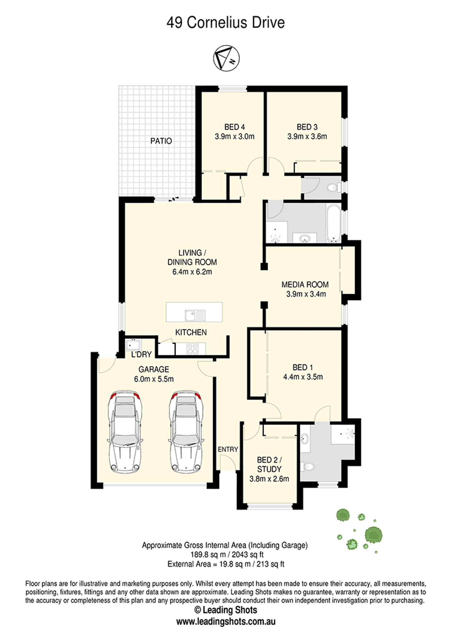 Floorplan of Homely house listing, 49 Cornelius Drive, Augustine Heights QLD 4300