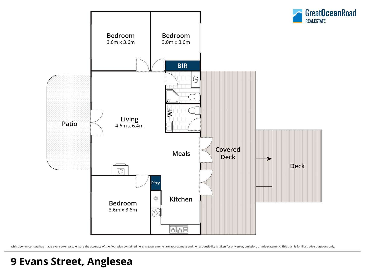 Floorplan of Homely house listing, 9 Evans Street, Anglesea VIC 3230