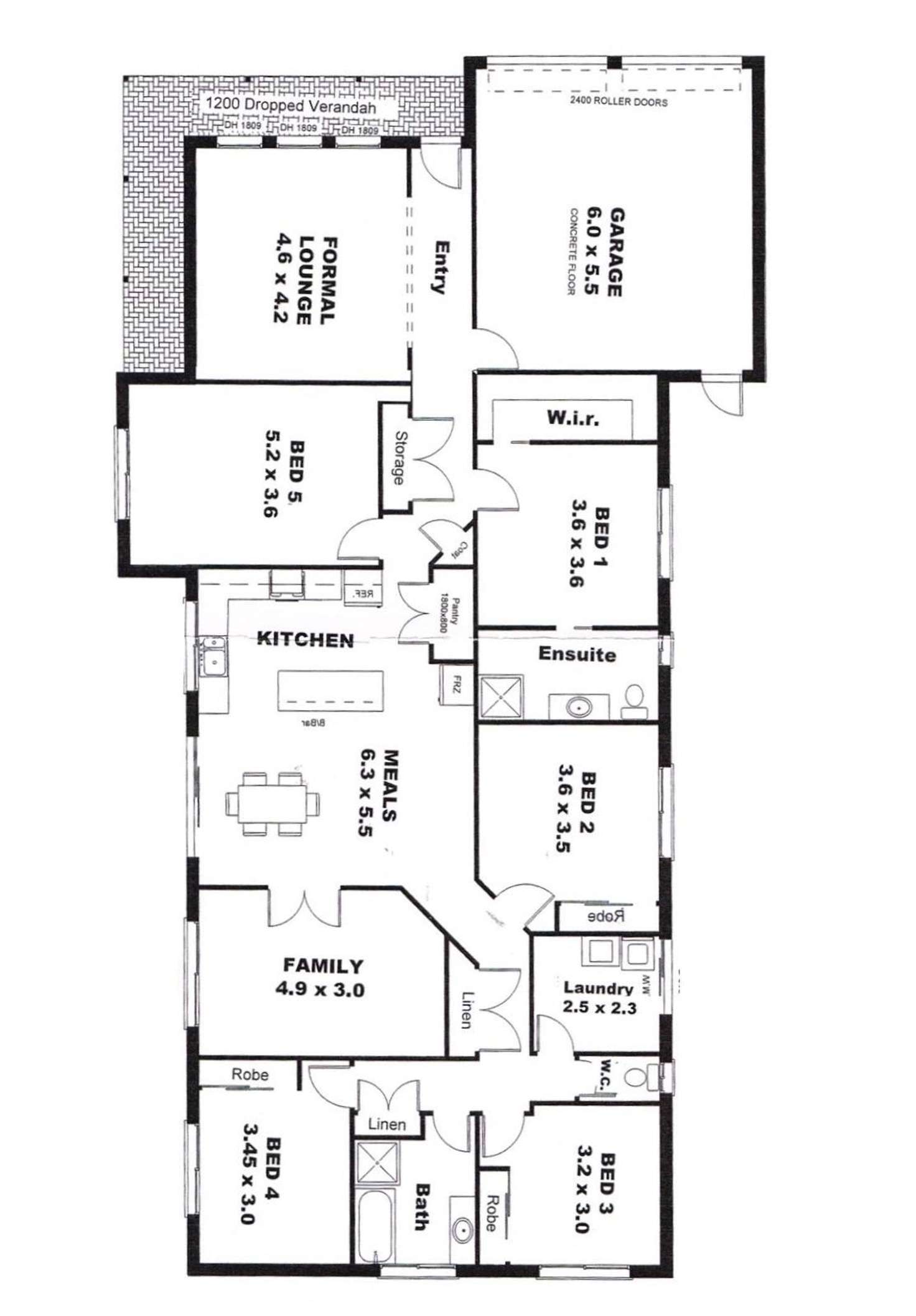 Floorplan of Homely house listing, 6 Romney Court, East Bendigo VIC 3550