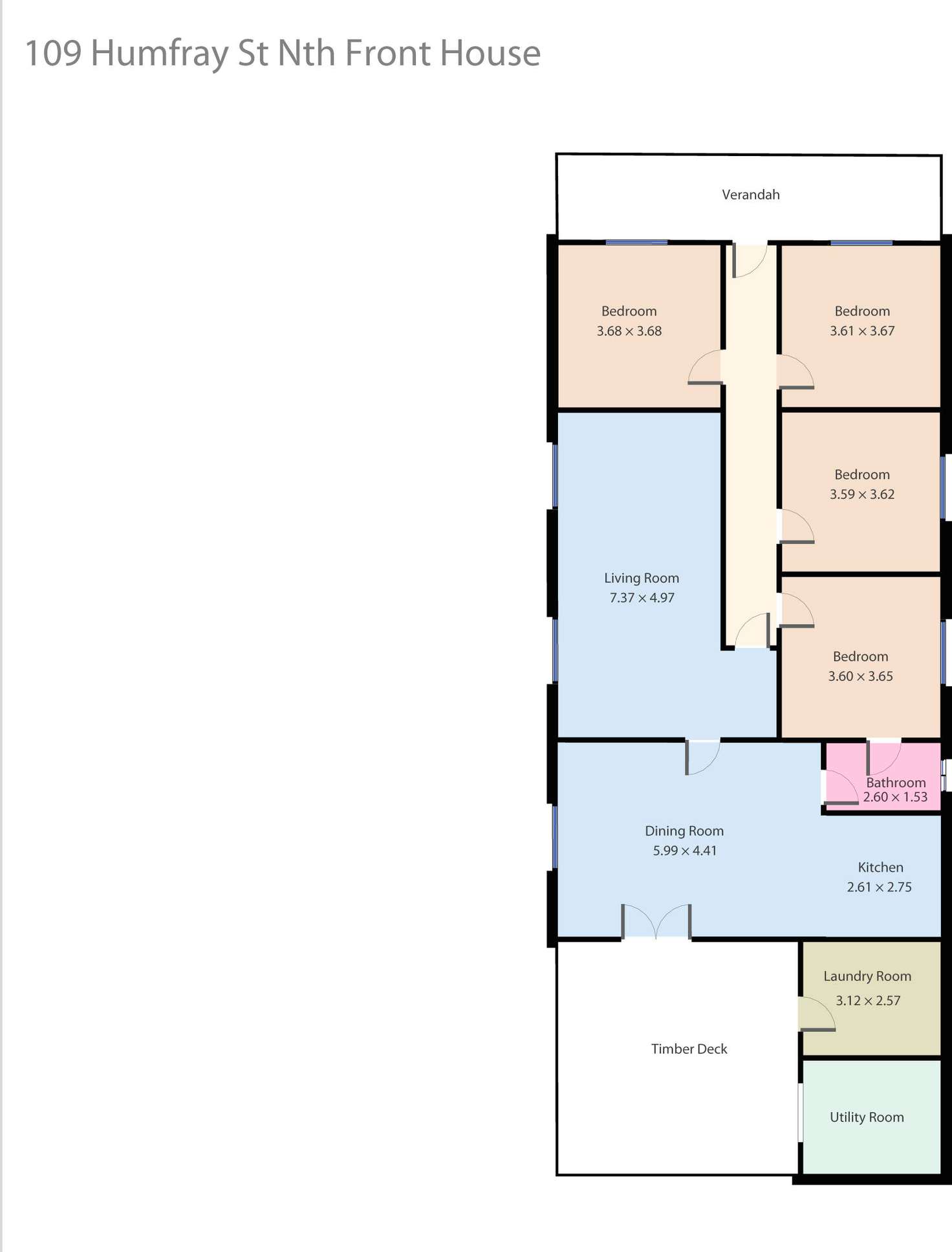 Floorplan of Homely house listing, 109 Humffray Street North, Ballarat East VIC 3350