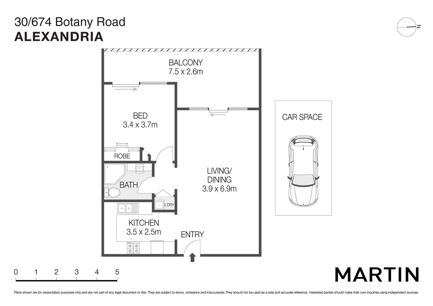 Floorplan of Homely apartment listing, 30/674 Botany Road, Alexandria NSW 2015