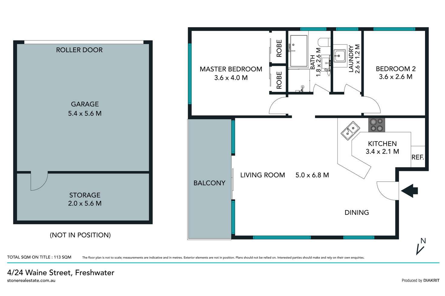Floorplan of Homely apartment listing, 4/24 Waine Street, Freshwater NSW 2096