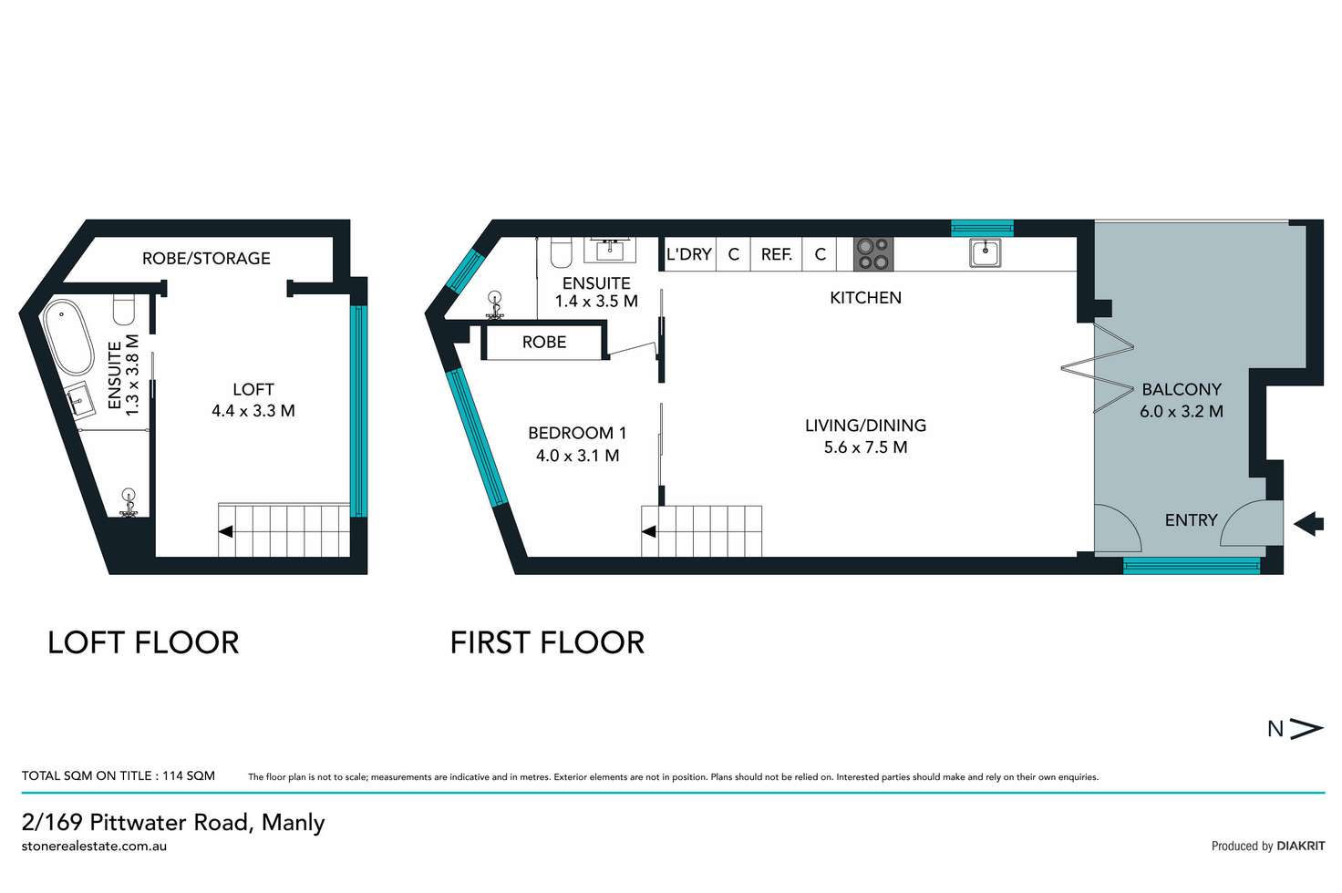 Floorplan of Homely apartment listing, 2/169 Pittwater Road, Manly NSW 2095