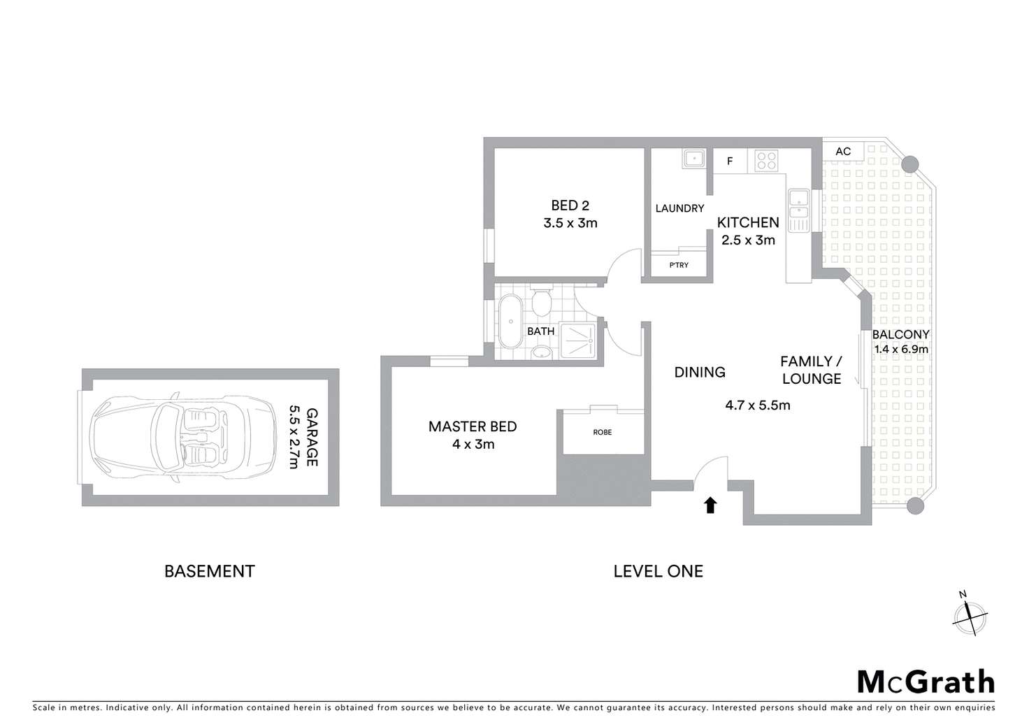 Floorplan of Homely apartment listing, 11/1 Hampden Street, Beverly Hills NSW 2209