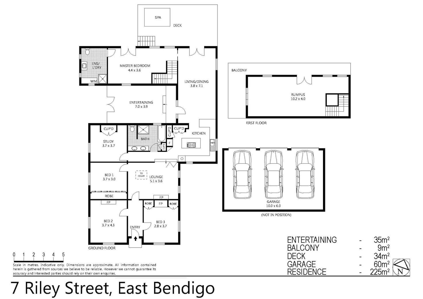 Floorplan of Homely house listing, 7 Riley Street, East Bendigo VIC 3550