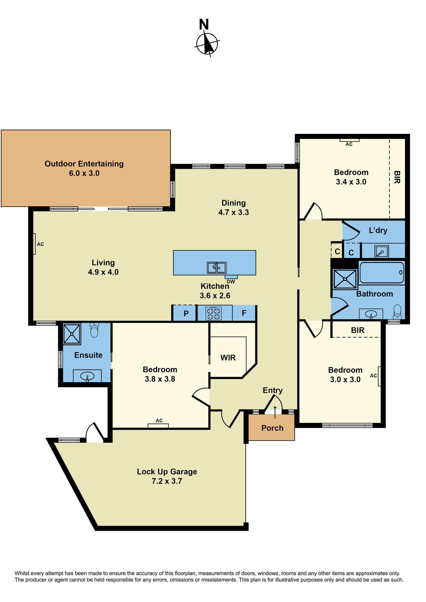 Floorplan of Homely unit listing, 3/9 McLean Street, Albion VIC 3020