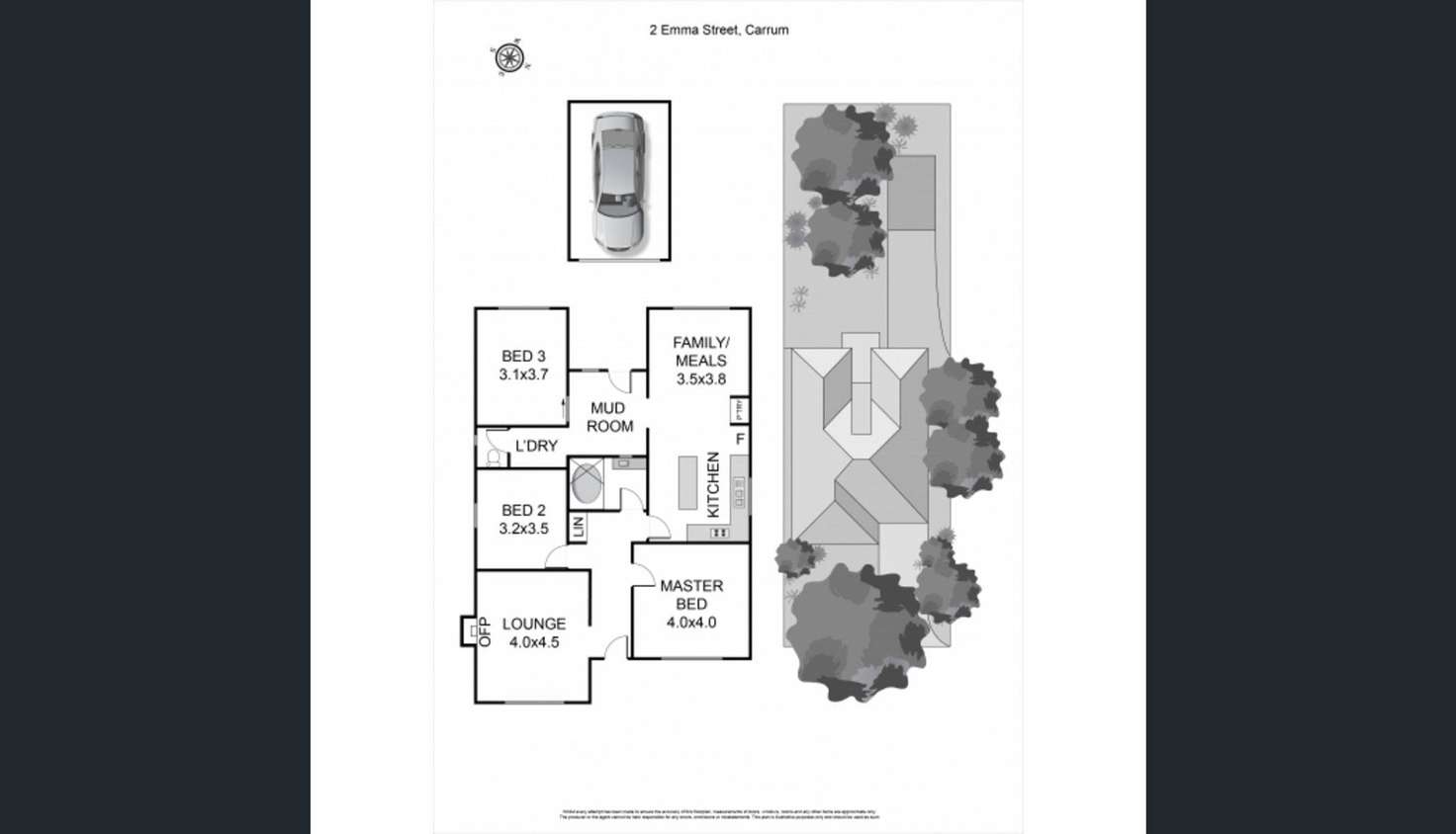 Floorplan of Homely house listing, 2 Emma Street, Carrum VIC 3197