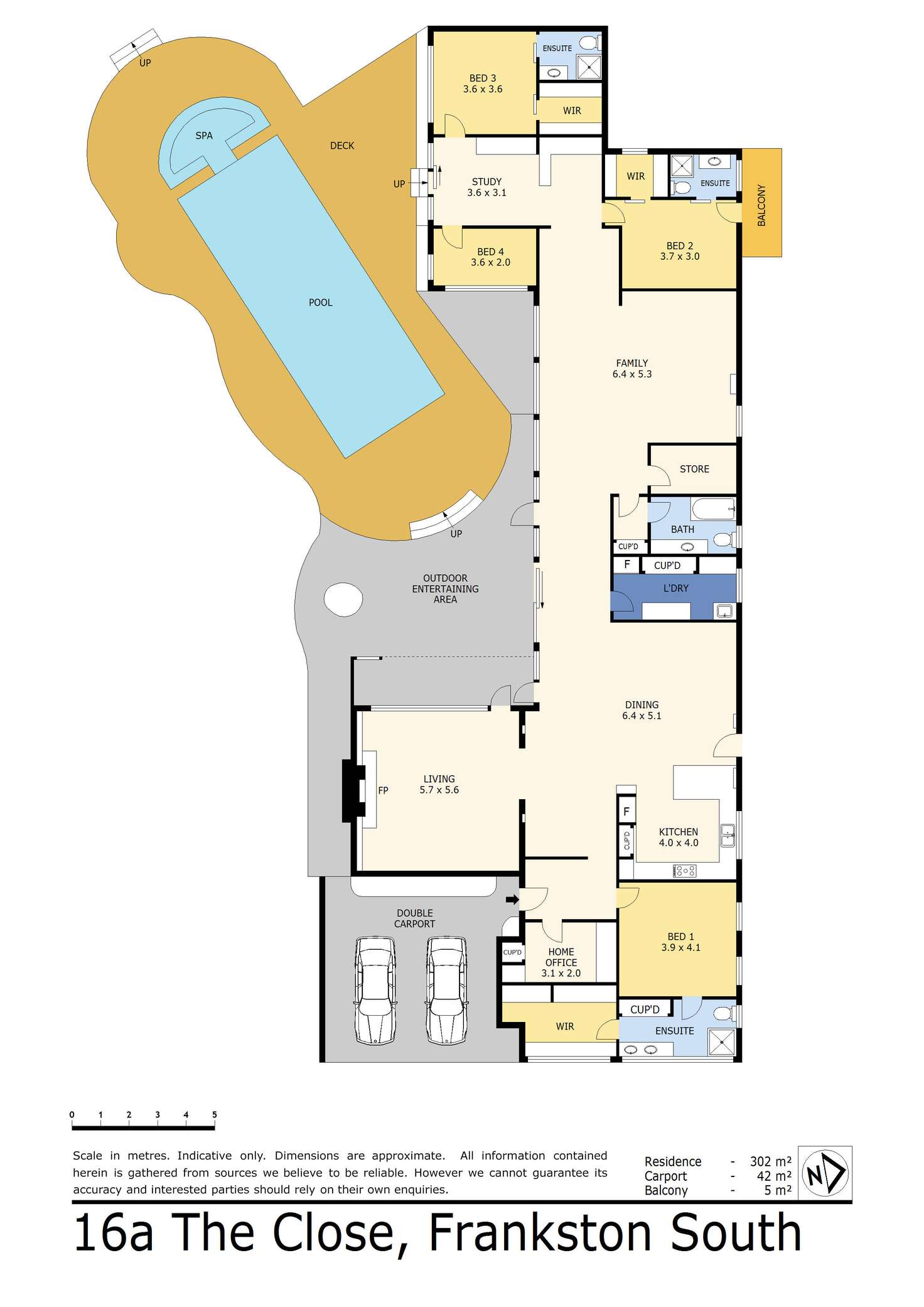 Floorplan of Homely house listing, 16A The Close, Frankston South VIC 3199
