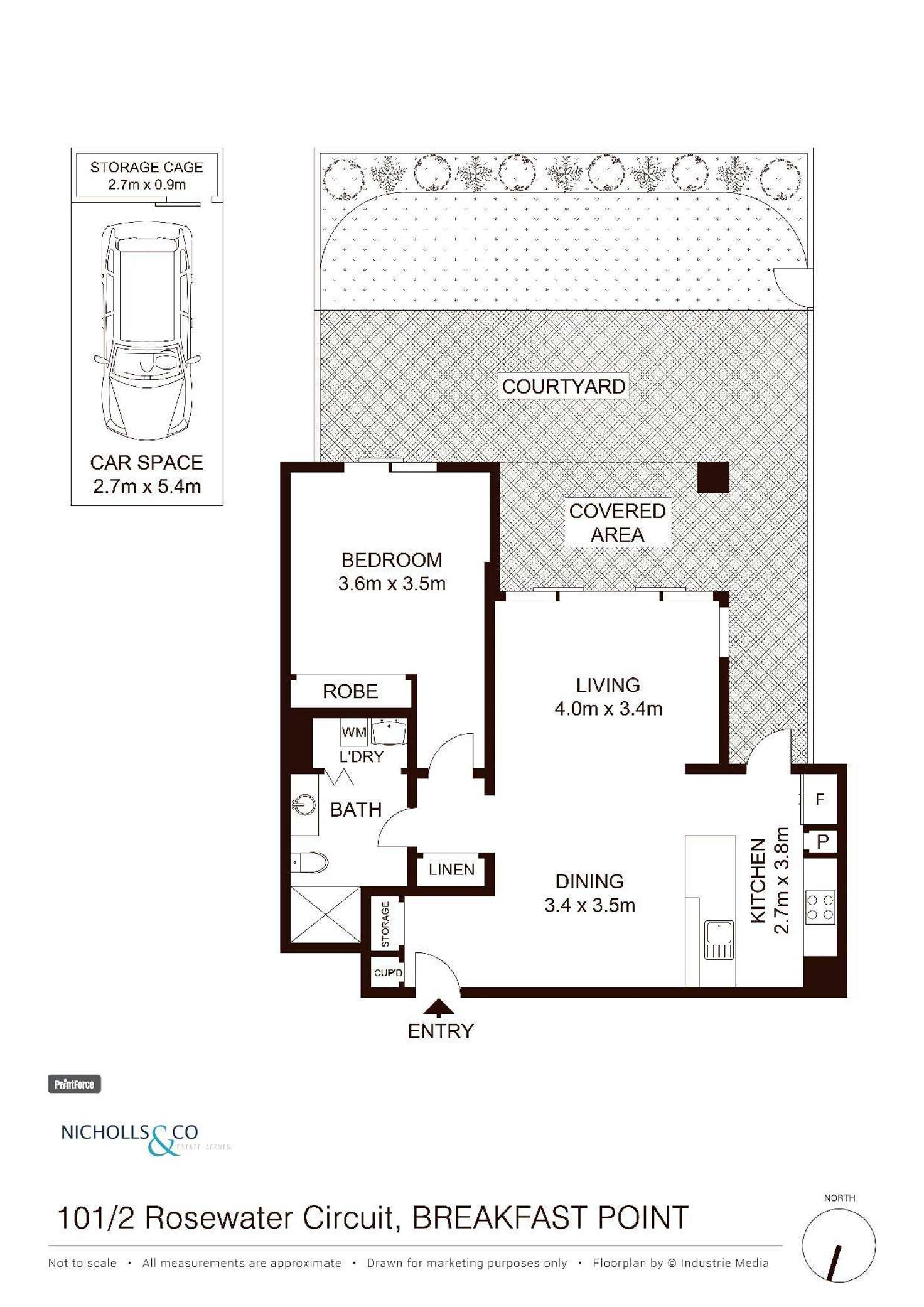 Floorplan of Homely apartment listing, 101/2 Rosewater Circuit, Breakfast Point NSW 2137