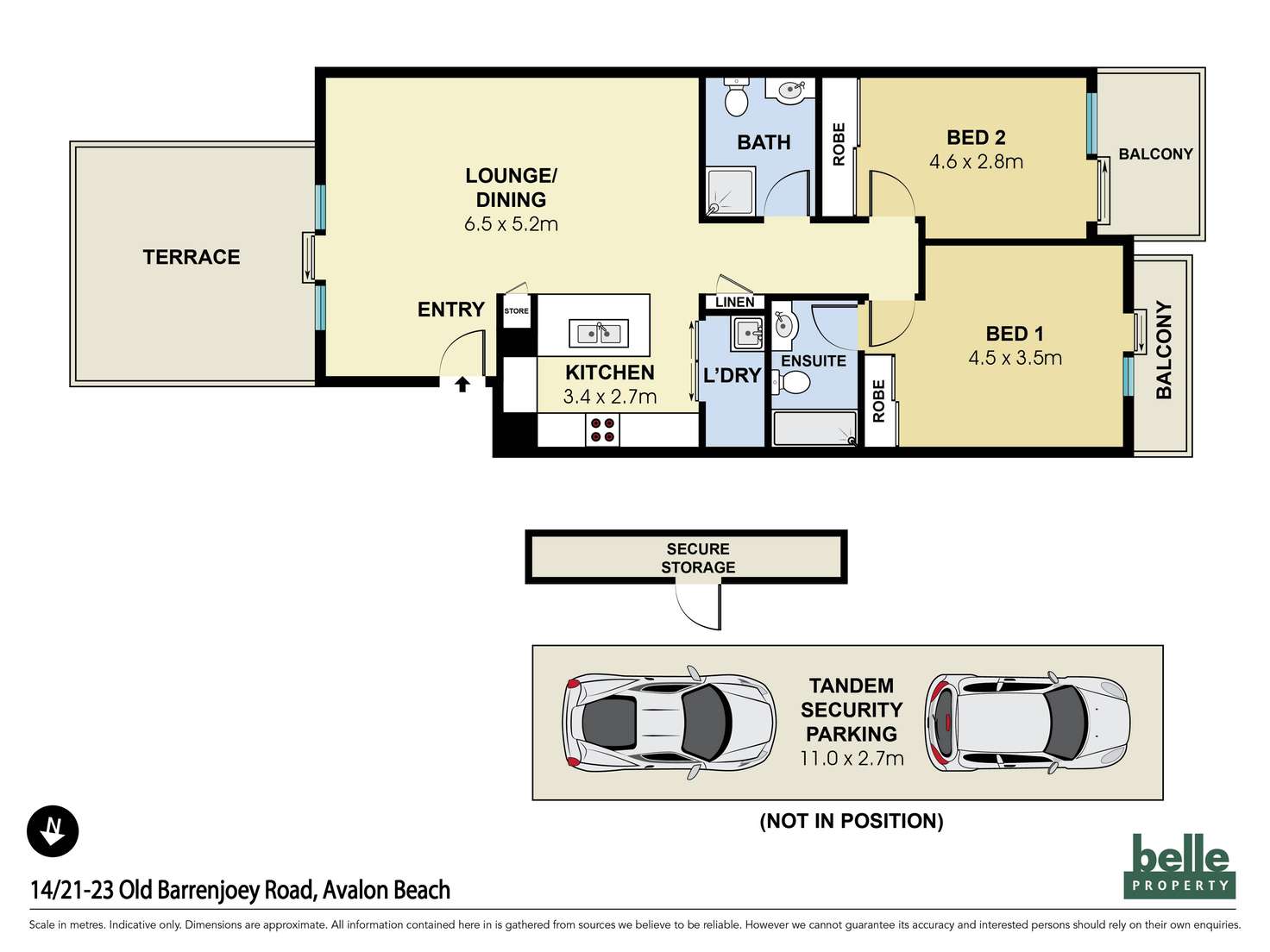 Floorplan of Homely apartment listing, 14/21-23 Old Barrenjoey Road, Avalon NSW 2107