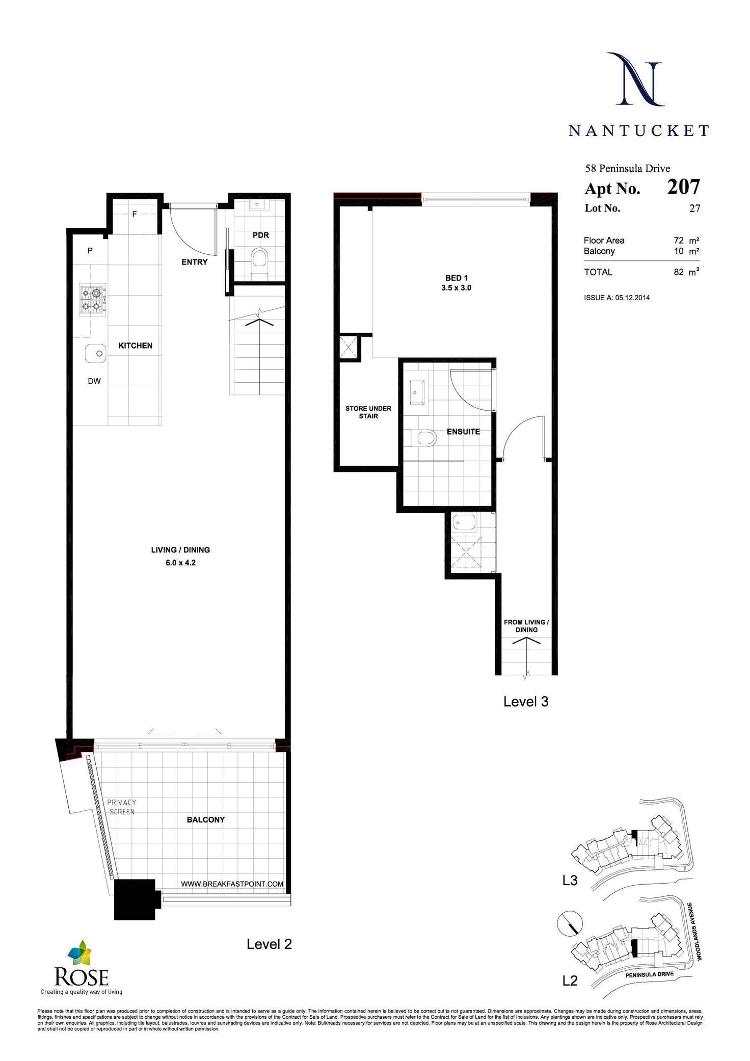 Floorplan of Homely apartment listing, 207/58 Peninsula Drive, Breakfast Point NSW 2137